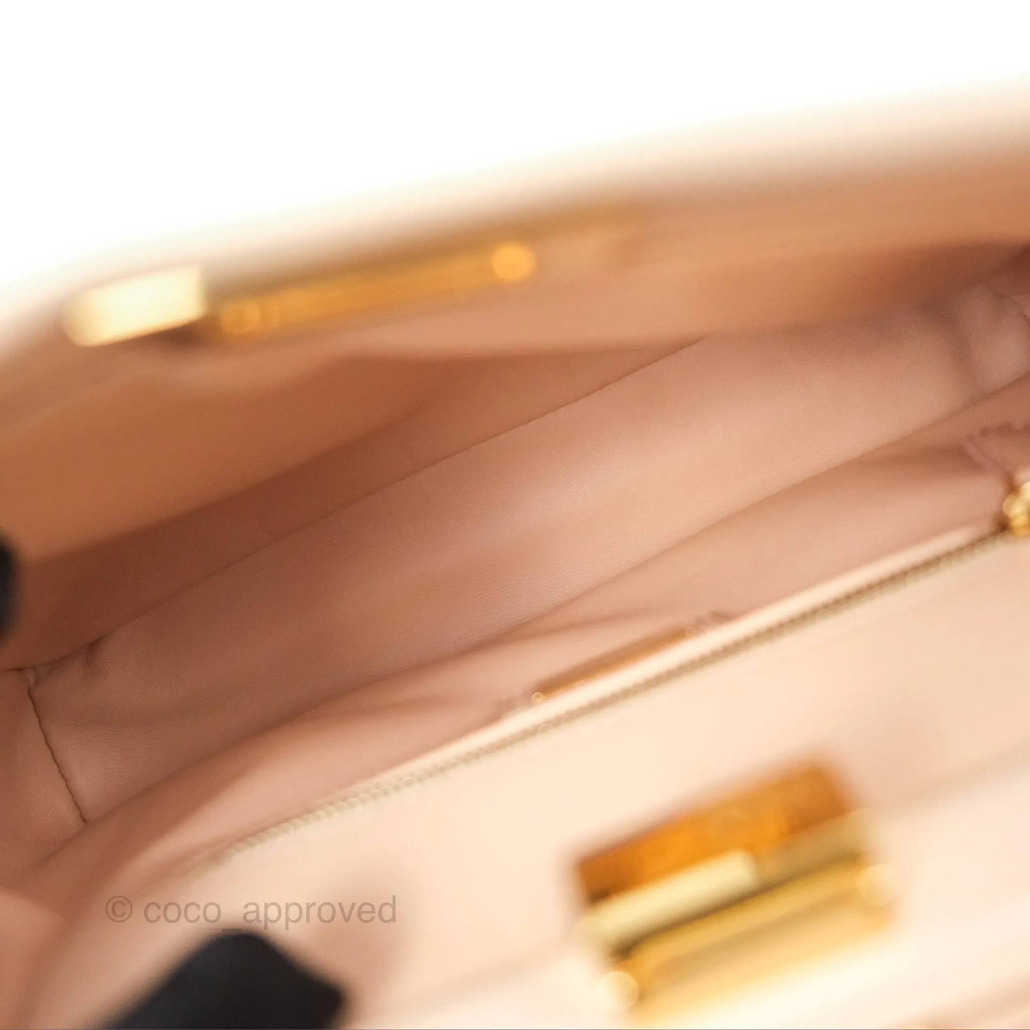 Fendi Mini Peekaboo Bag Light Pink Lambskin Gold Hardware