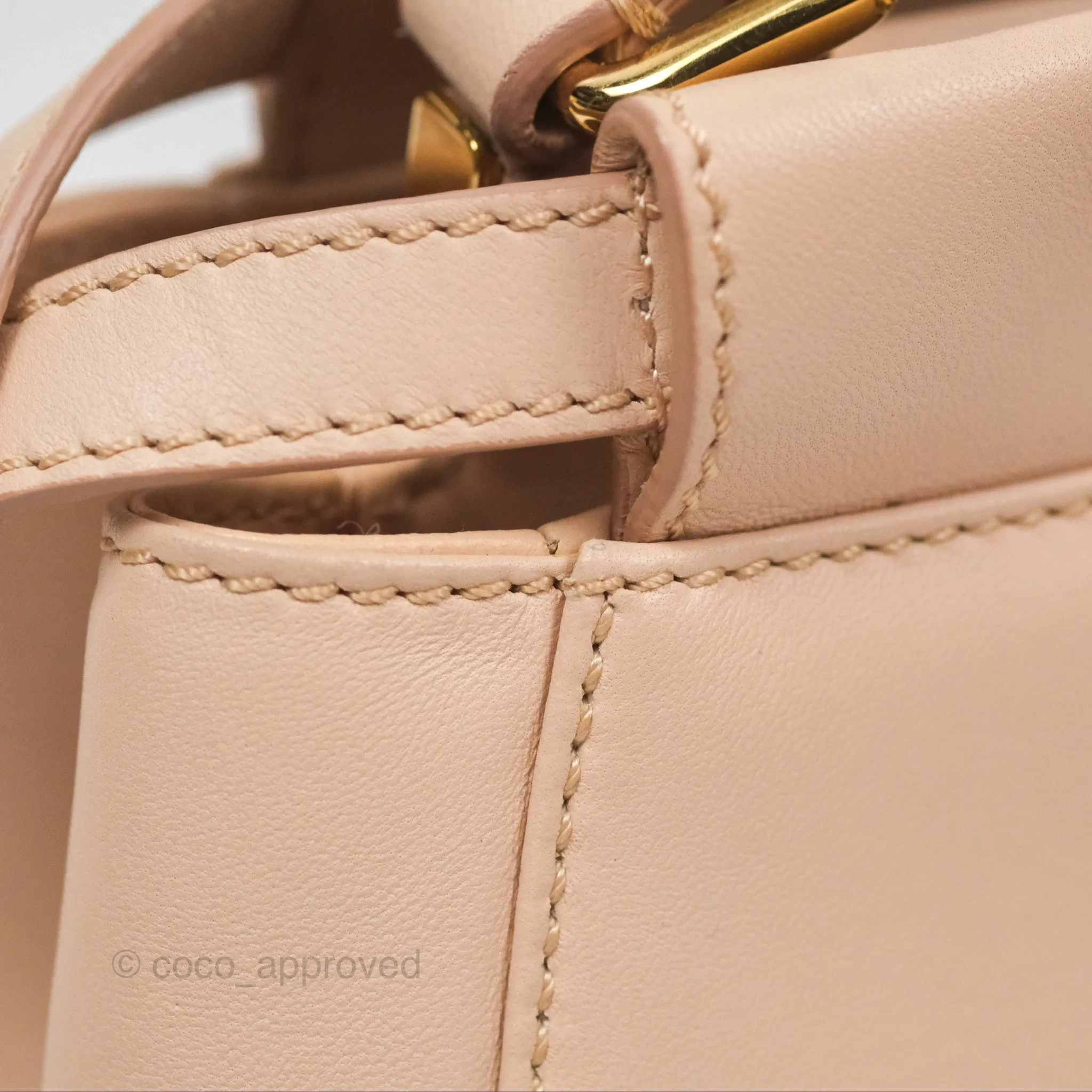 Fendi Mini Peekaboo Bag Light Pink Lambskin Gold Hardware