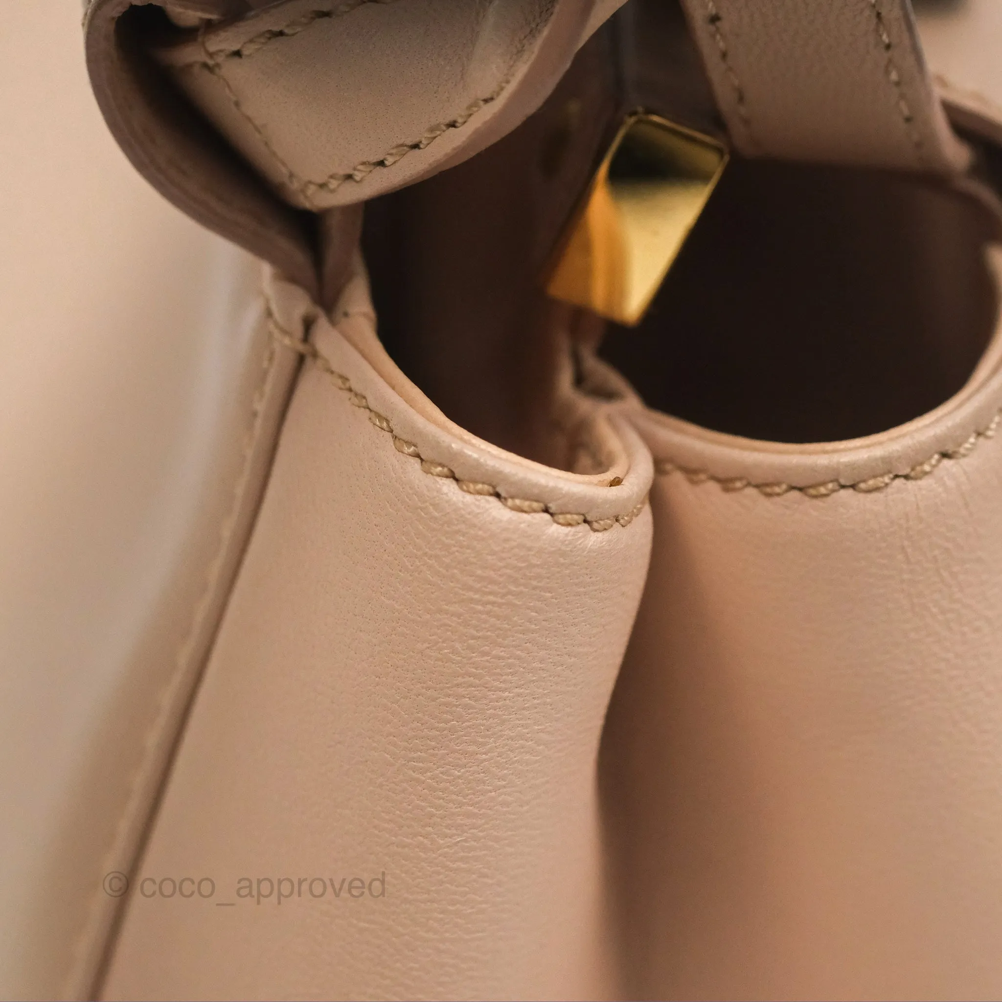Fendi Mini Peekaboo Bag Light Pink Lambskin Gold Hardware