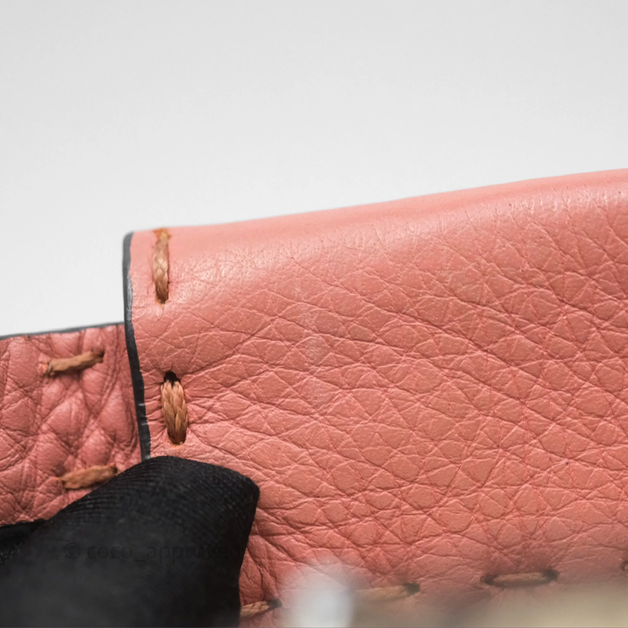 Fendi Mini Peekaboo Bag Pink Grained Leather/Python Silver Hardware with Defender