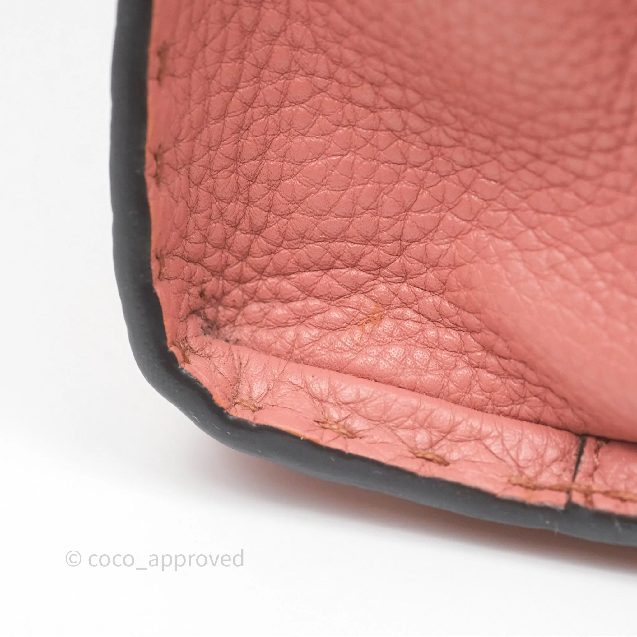 Fendi Mini Peekaboo Bag Pink Grained Leather/Python Silver Hardware with Defender