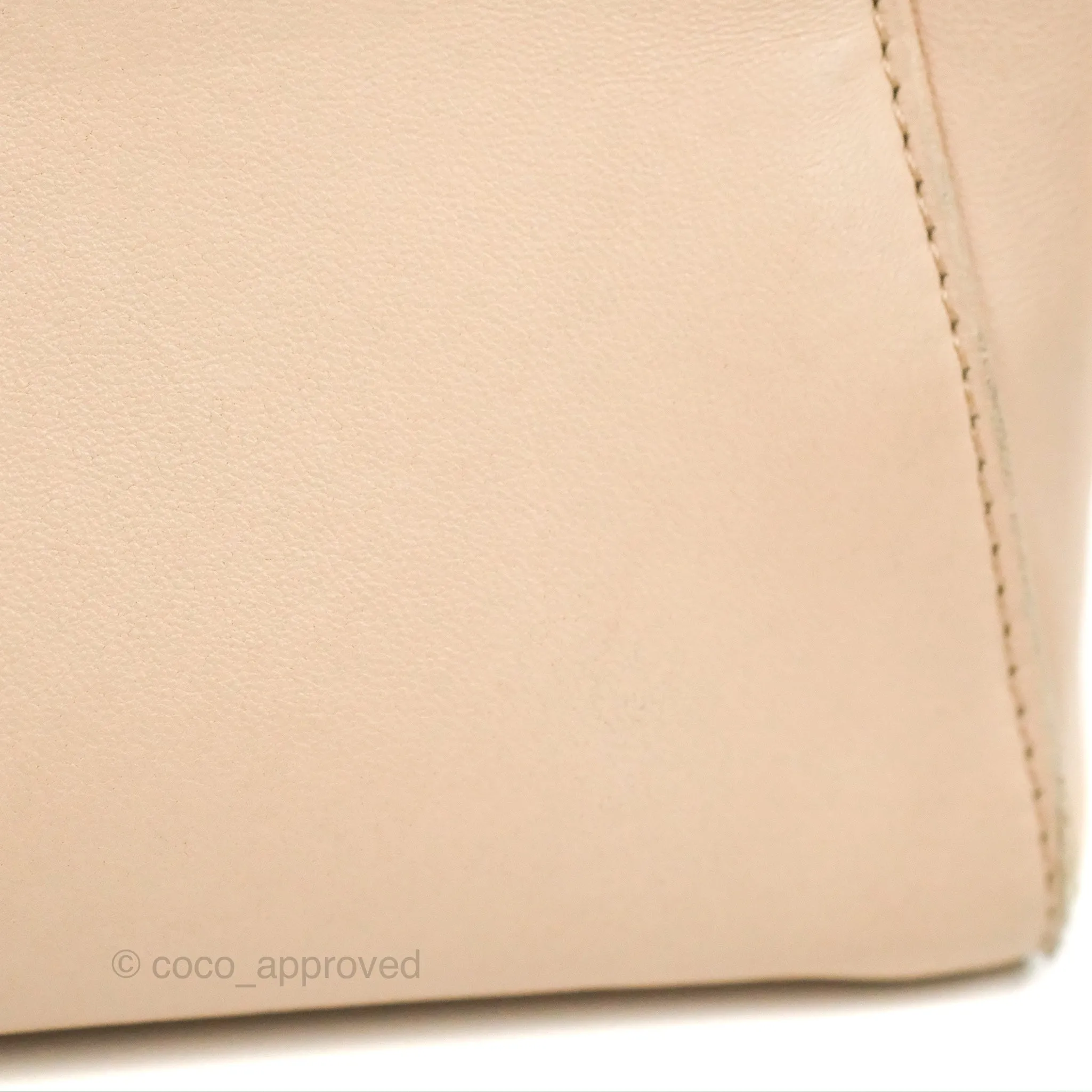Fendi Mini Peekaboo Bag Poudre Lambskin Gold Hardware