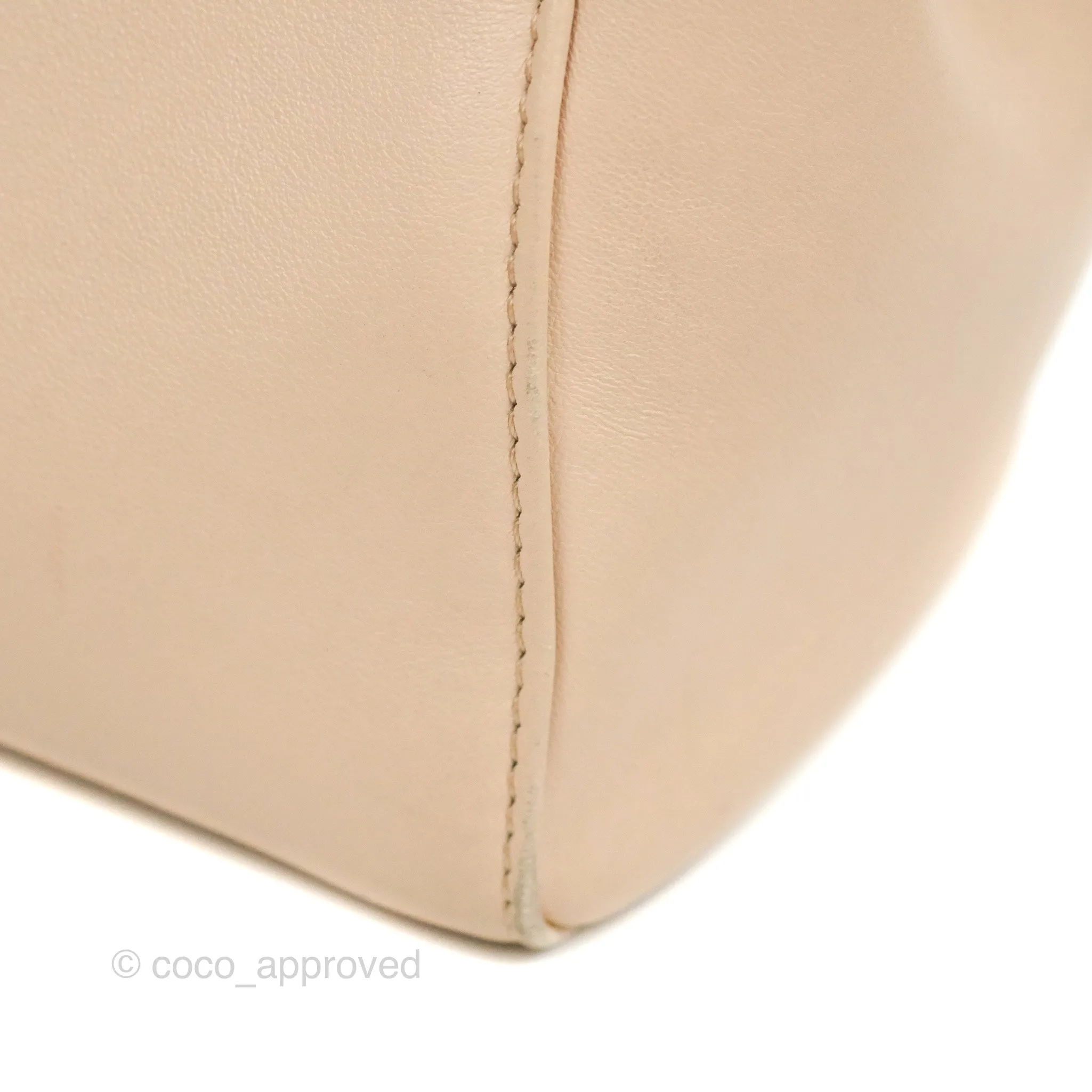 Fendi Mini Peekaboo Bag Poudre Lambskin Gold Hardware