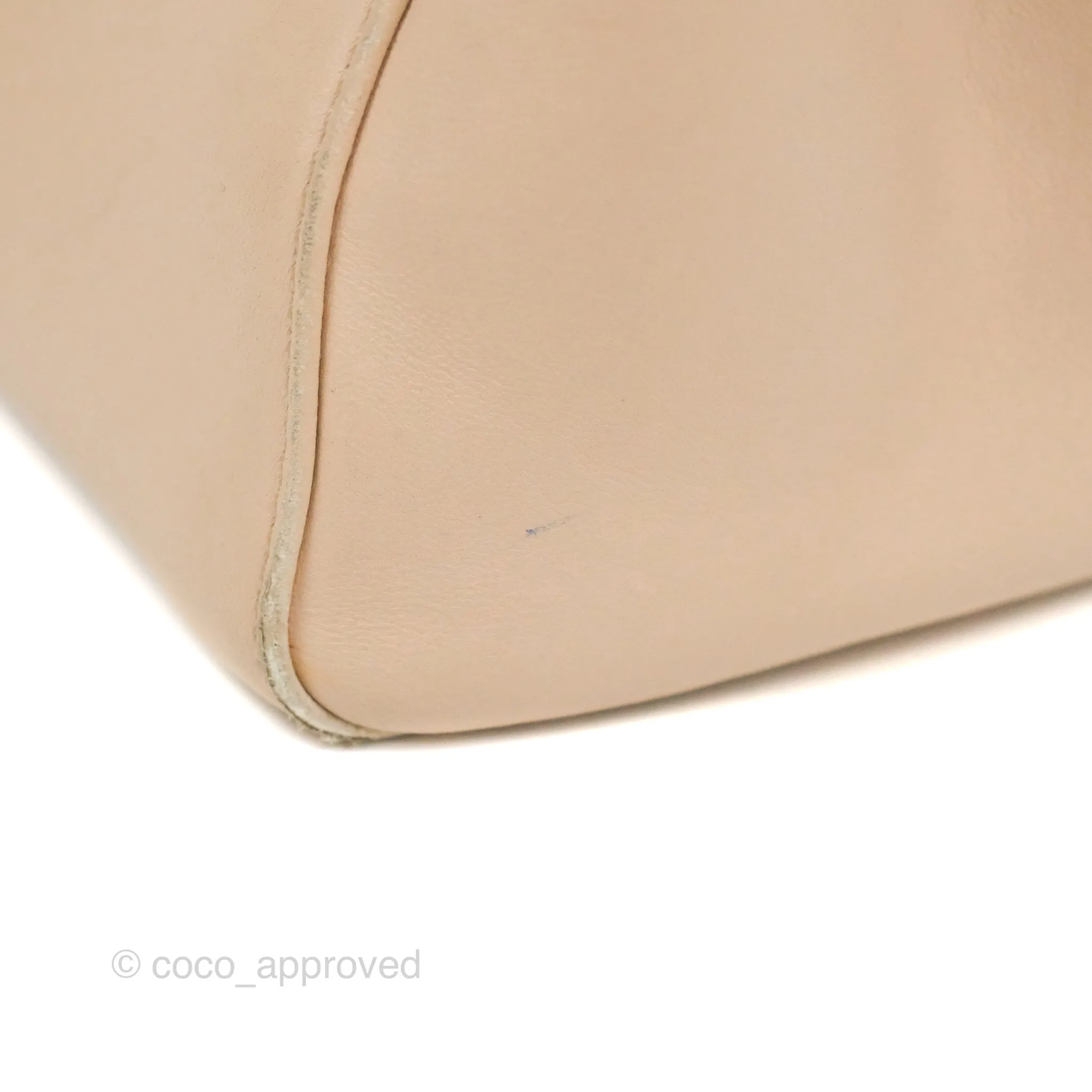 Fendi Mini Peekaboo Bag Poudre Lambskin Gold Hardware