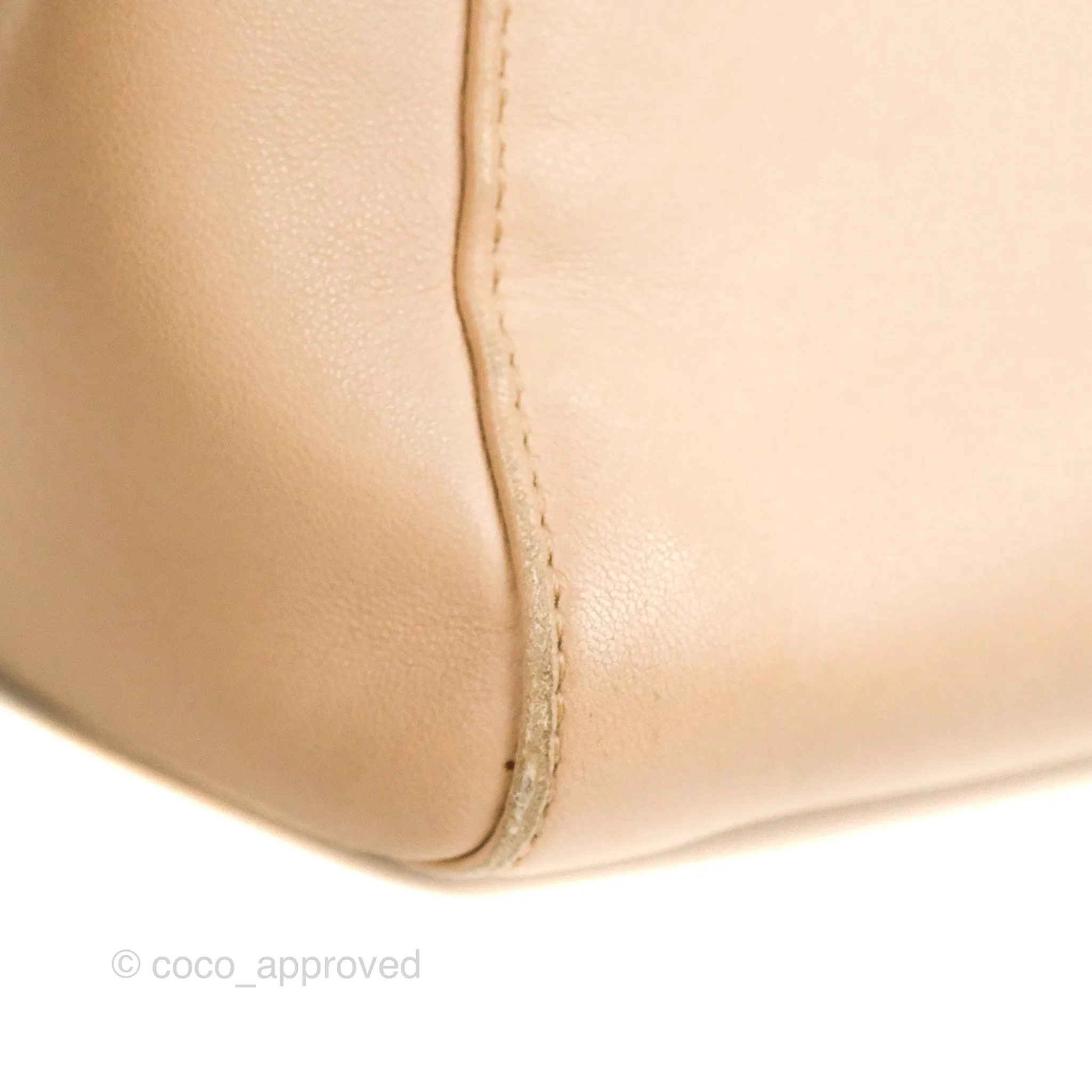 Fendi Mini Peekaboo Bag Poudre Lambskin Gold Hardware