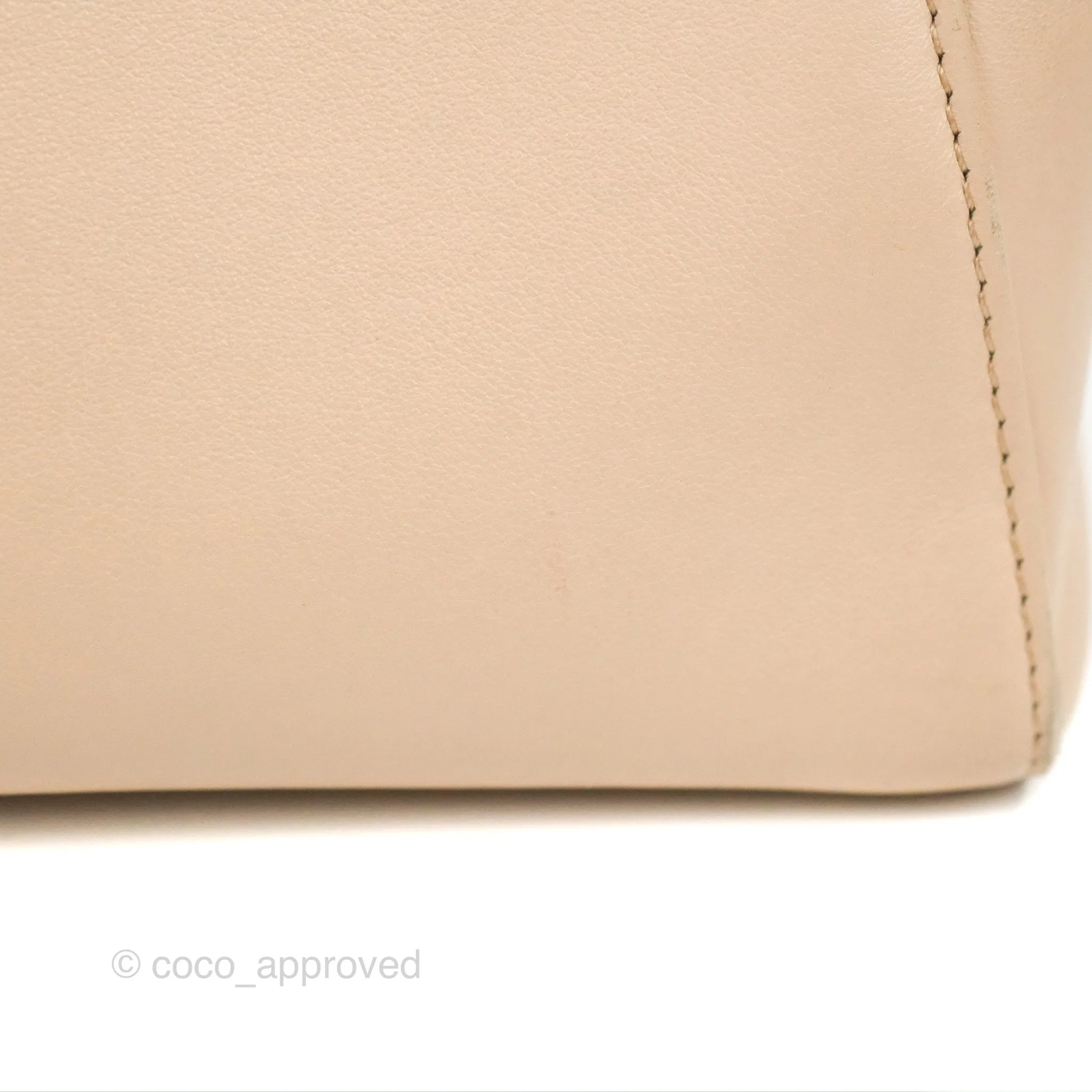 Fendi Mini Peekaboo Bag Poudre Lambskin Gold Hardware