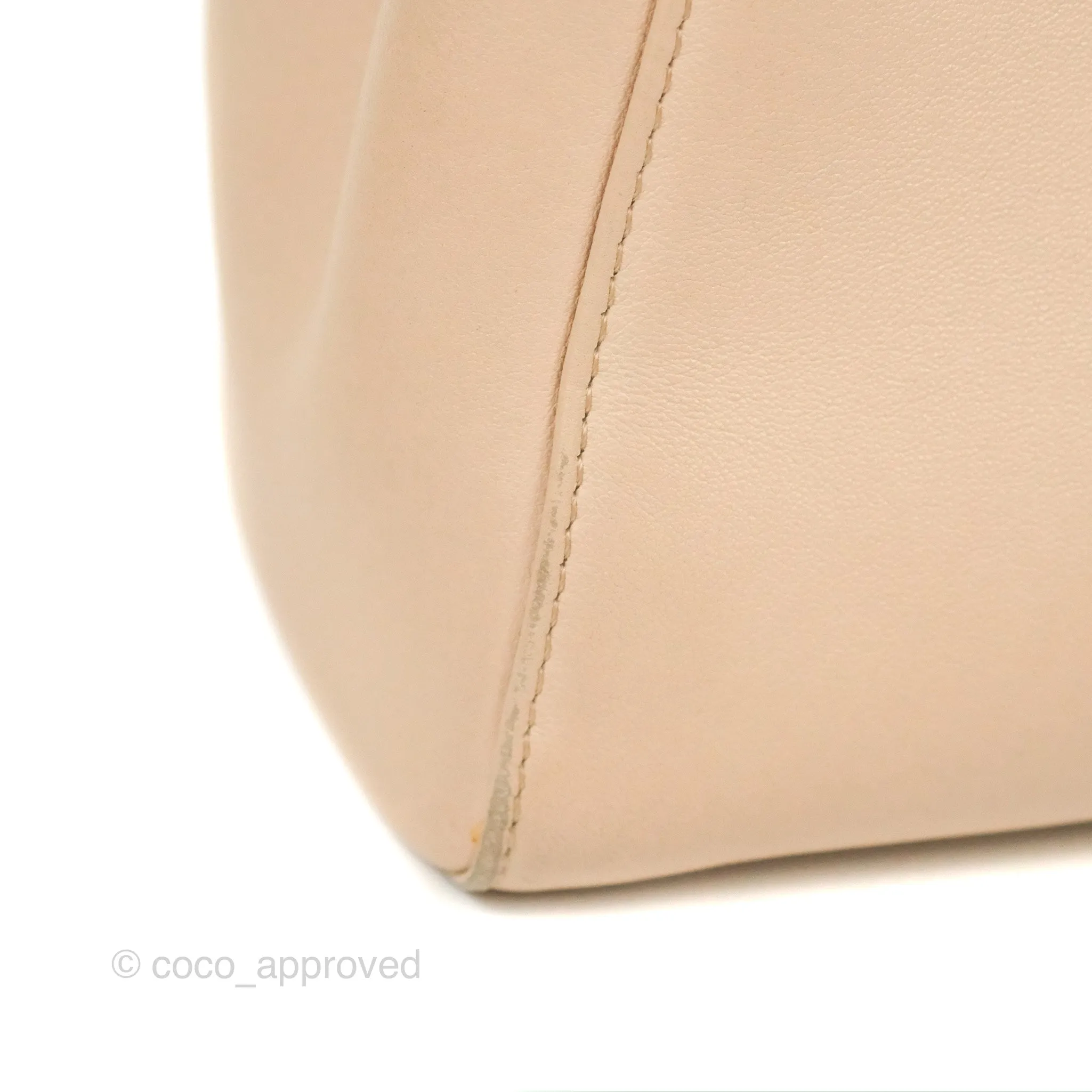 Fendi Mini Peekaboo Bag Poudre Lambskin Gold Hardware