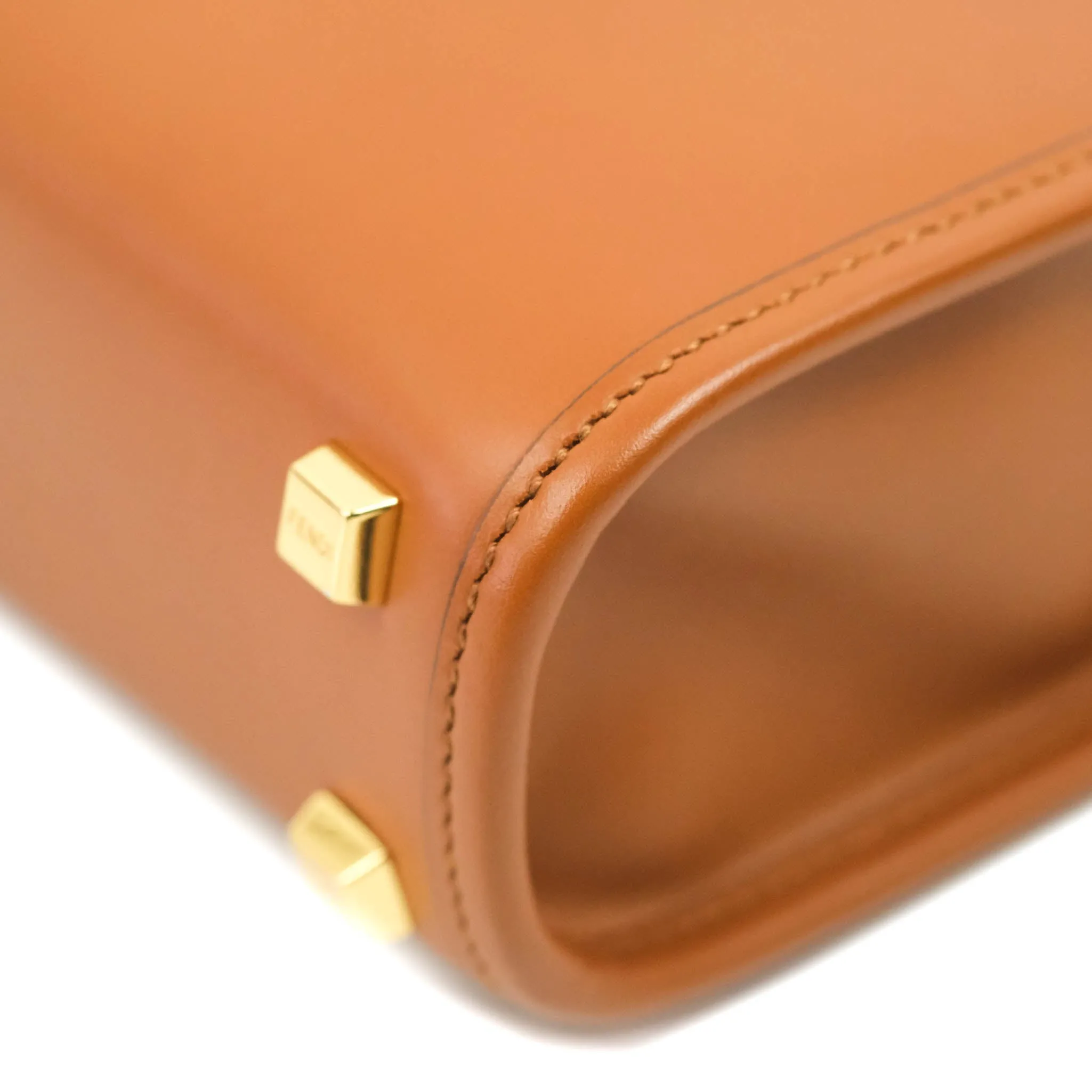 Fendi Mini Sunshine Shopper Bag Brown Tortoiseshell-effect Handle