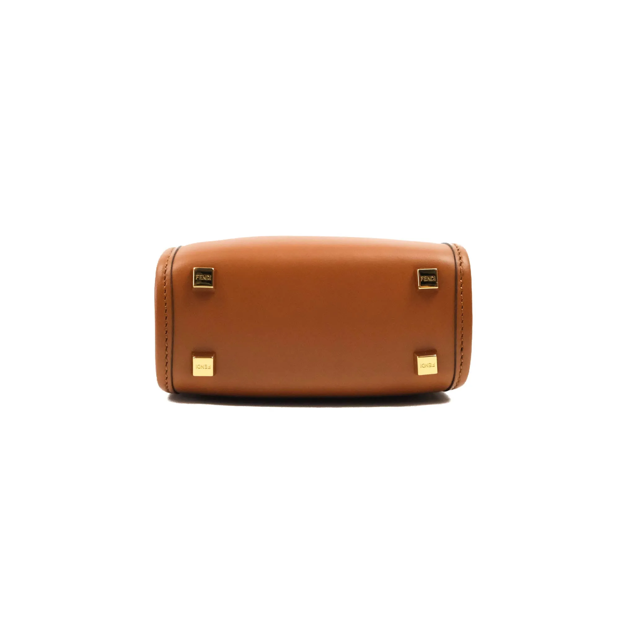 Fendi Mini Sunshine Shopper Bag Brown Tortoiseshell-effect Handle