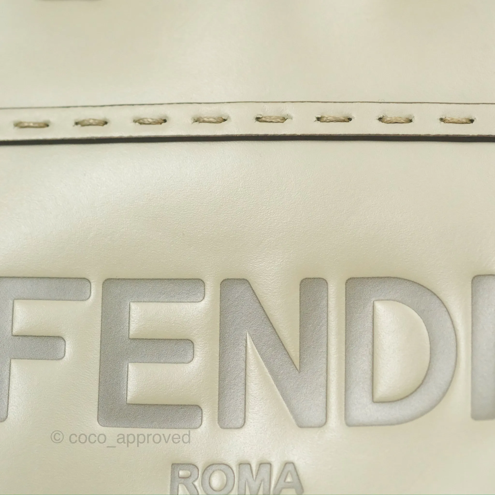Fendi Mini Sunshine Shopper Bag Green Tea Tortoiseshell-effect Handle