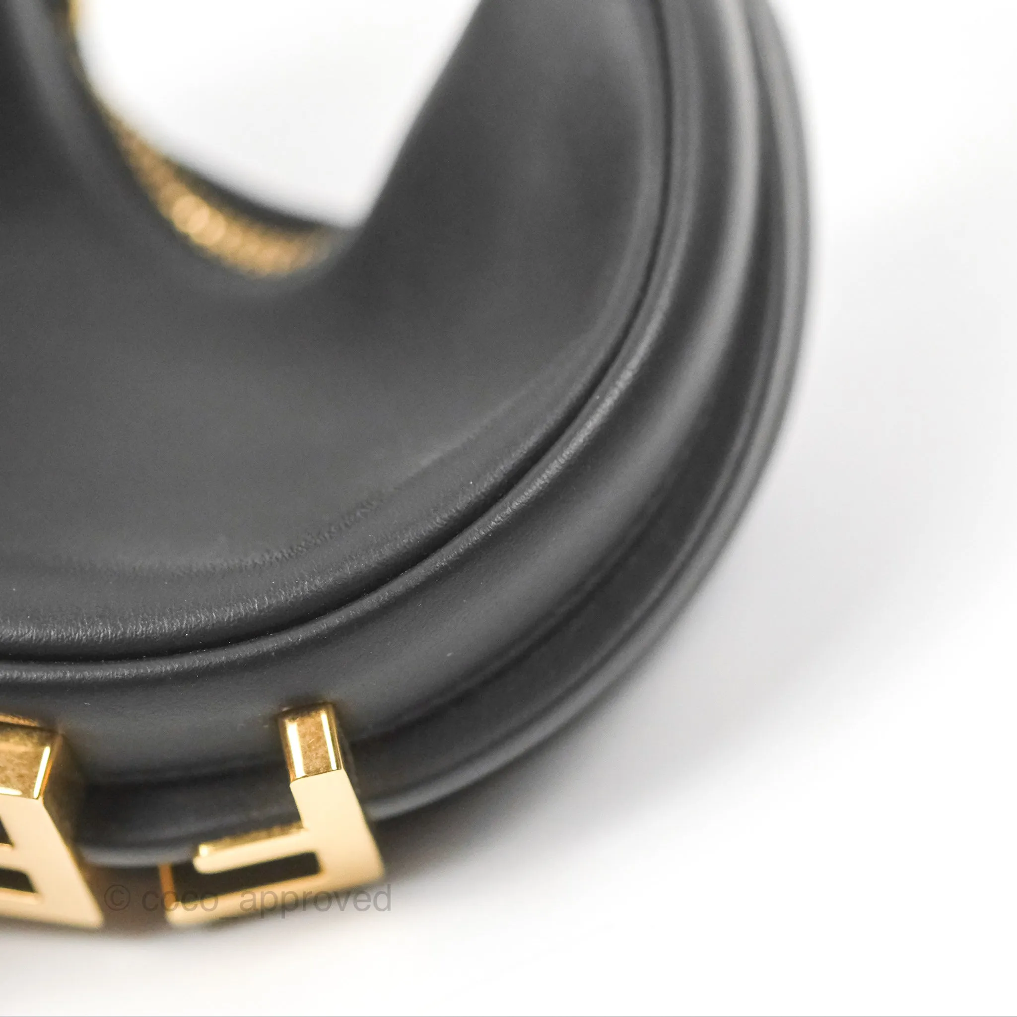Fendi Nano Fendigraphy Hobo Bag Black Gold Hardware