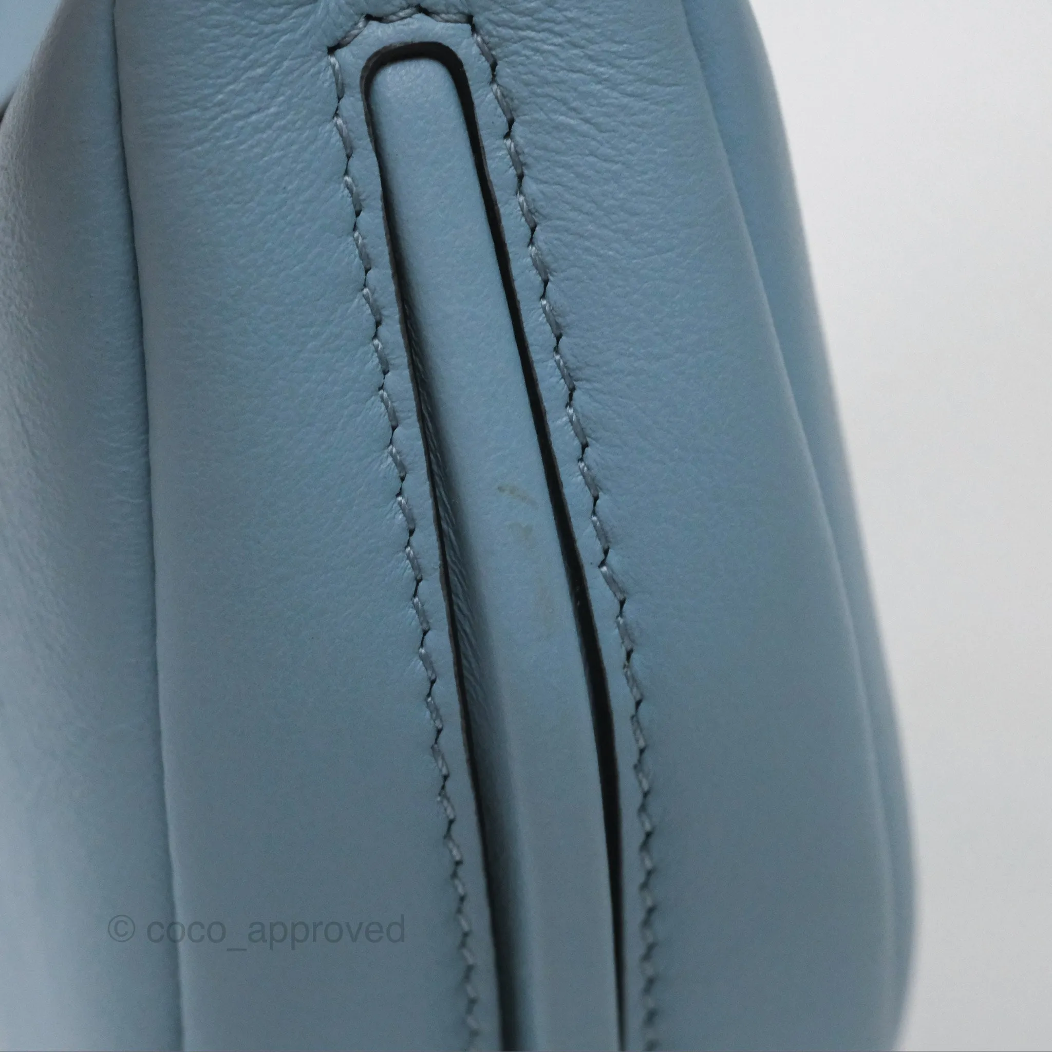 Fendi Nano Fendigraphy Hobo in Sky Blue Gold Hardware