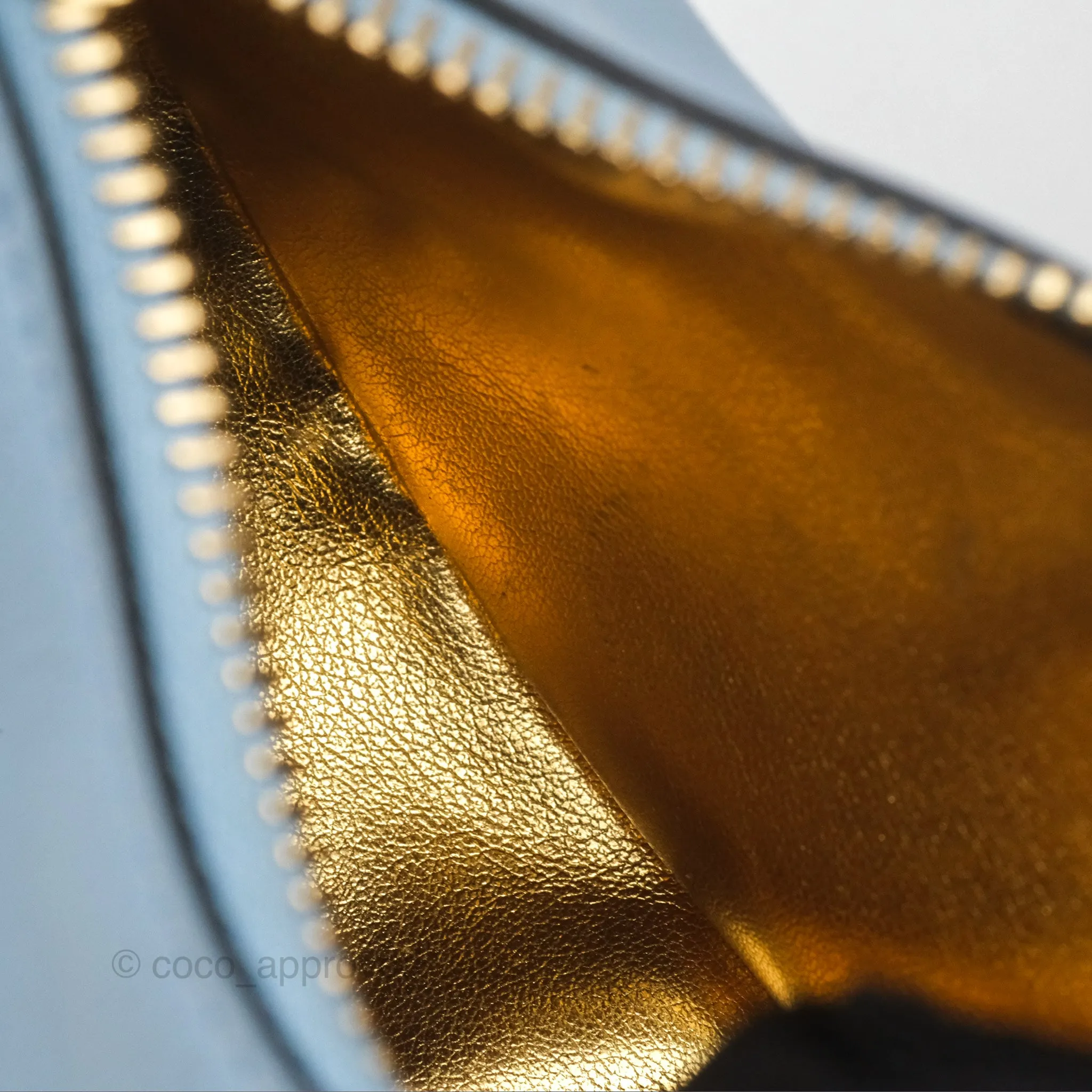 Fendi Nano Fendigraphy Hobo in Sky Blue Gold Hardware