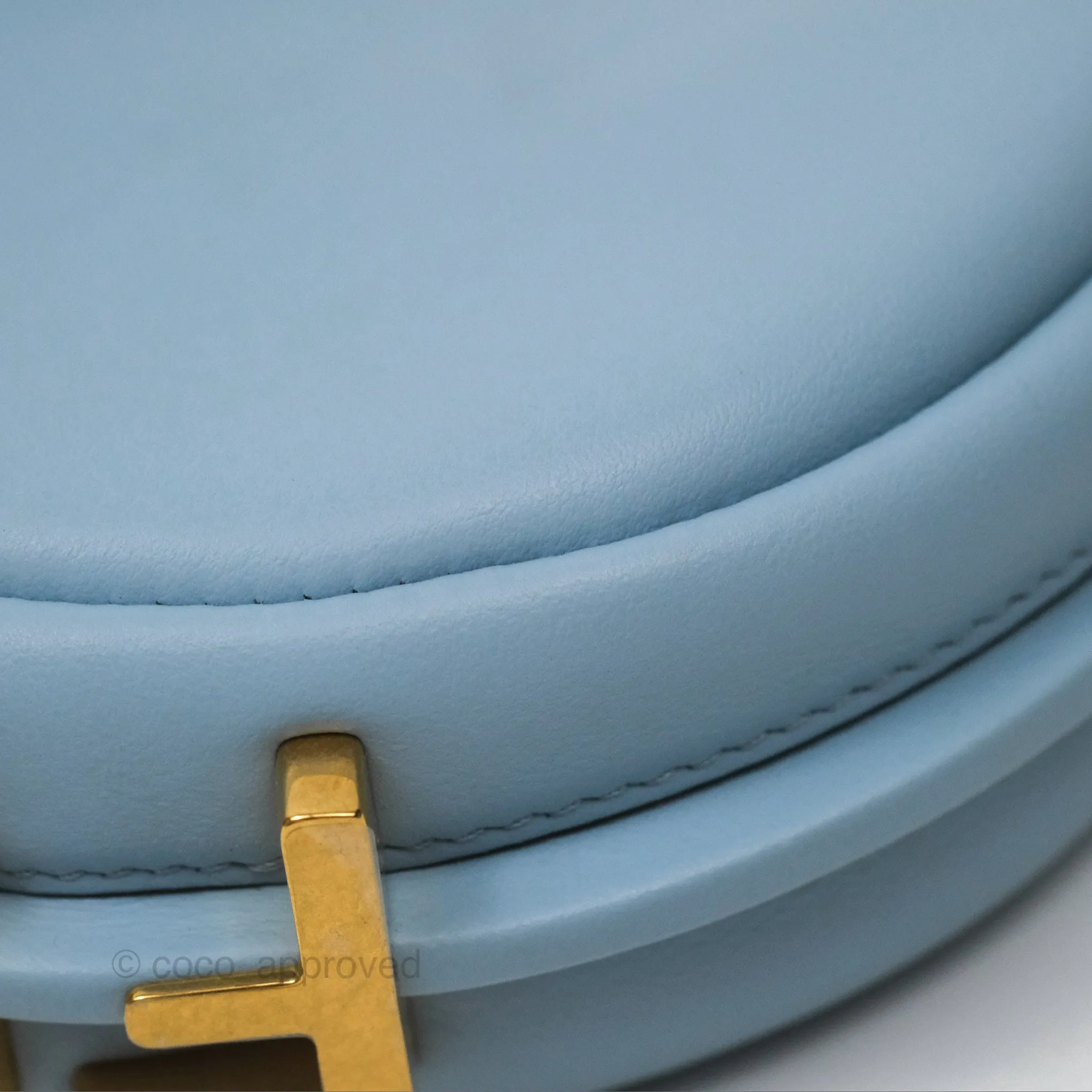 Fendi Nano Fendigraphy Hobo in Sky Blue Gold Hardware
