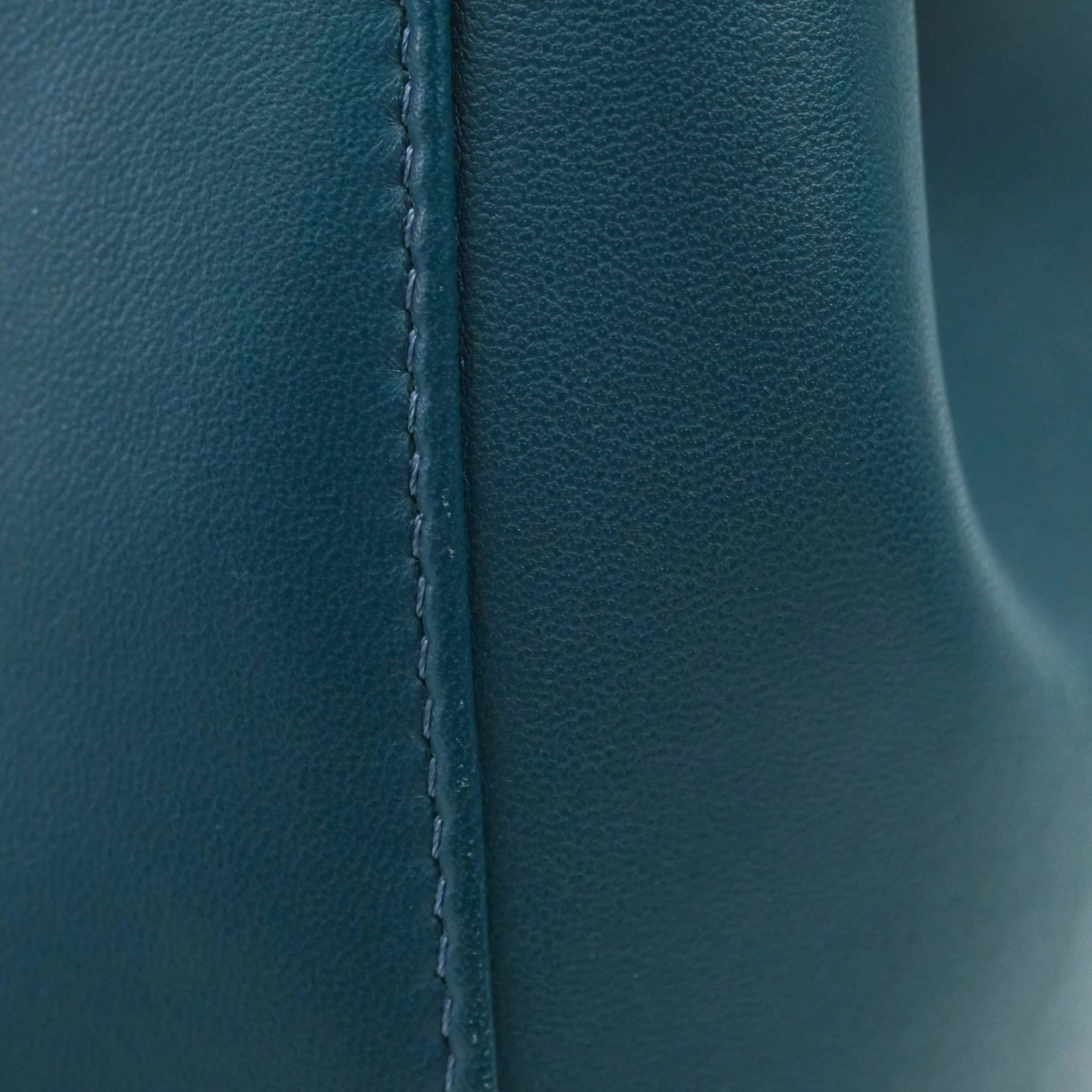 Fendi Nappa Mini Peekaboo Bag Peacock Blue