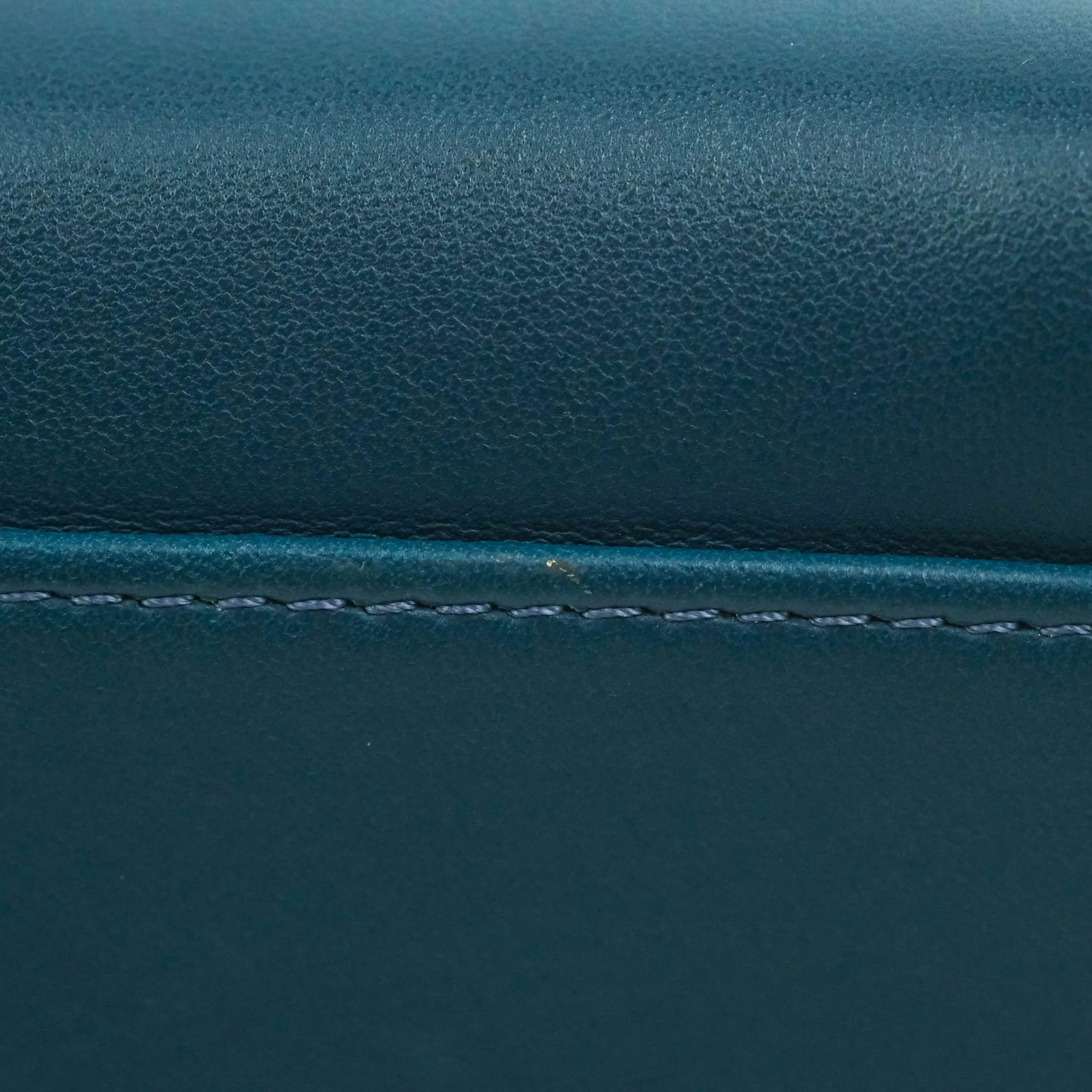 Fendi Nappa Mini Peekaboo Bag Peacock Blue