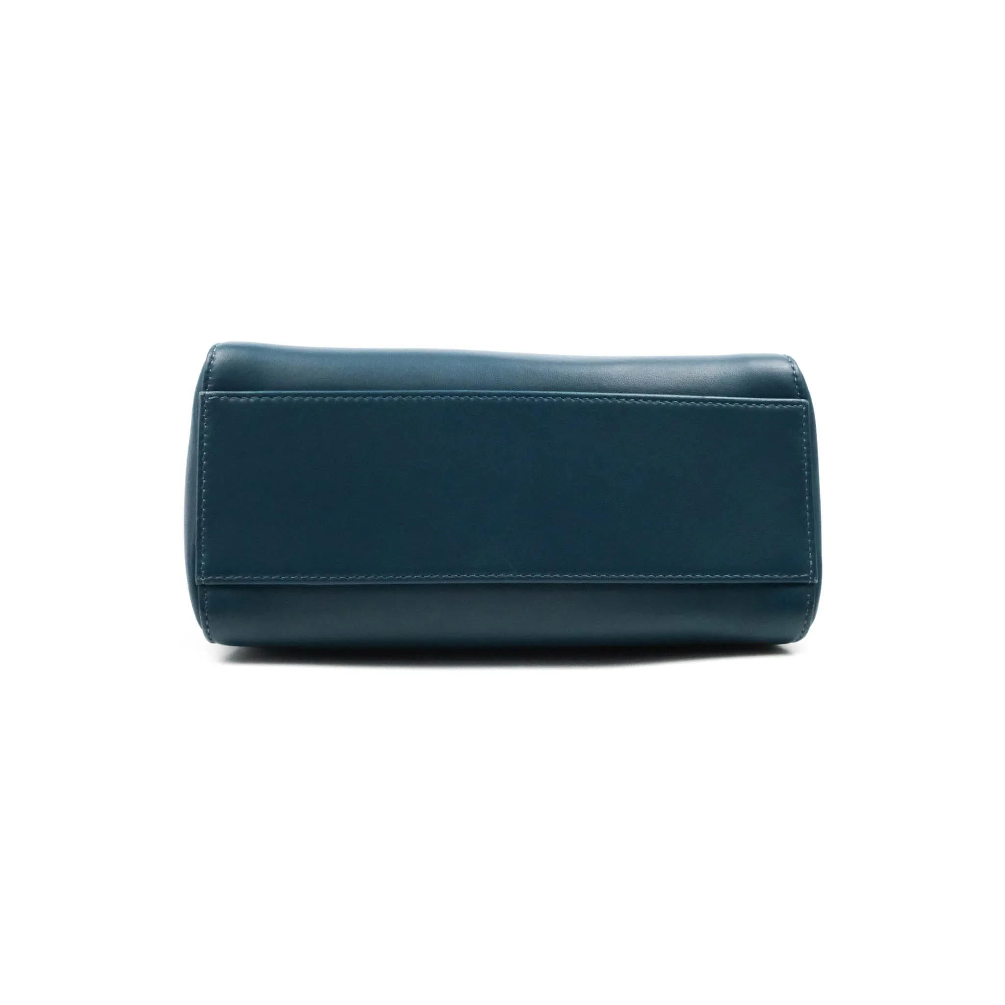 Fendi Nappa Mini Peekaboo Bag Peacock Blue