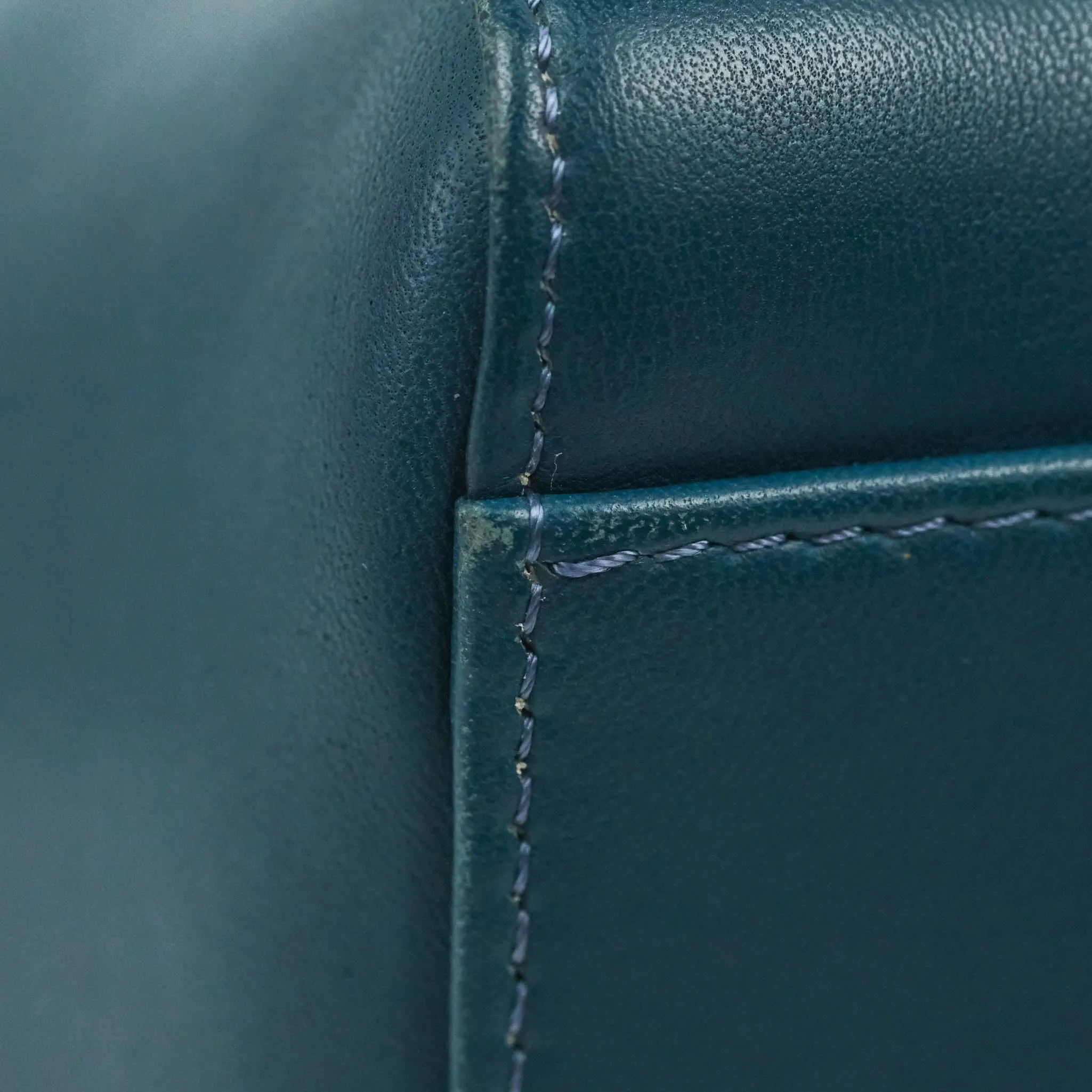 Fendi Nappa Mini Peekaboo Bag Peacock Blue