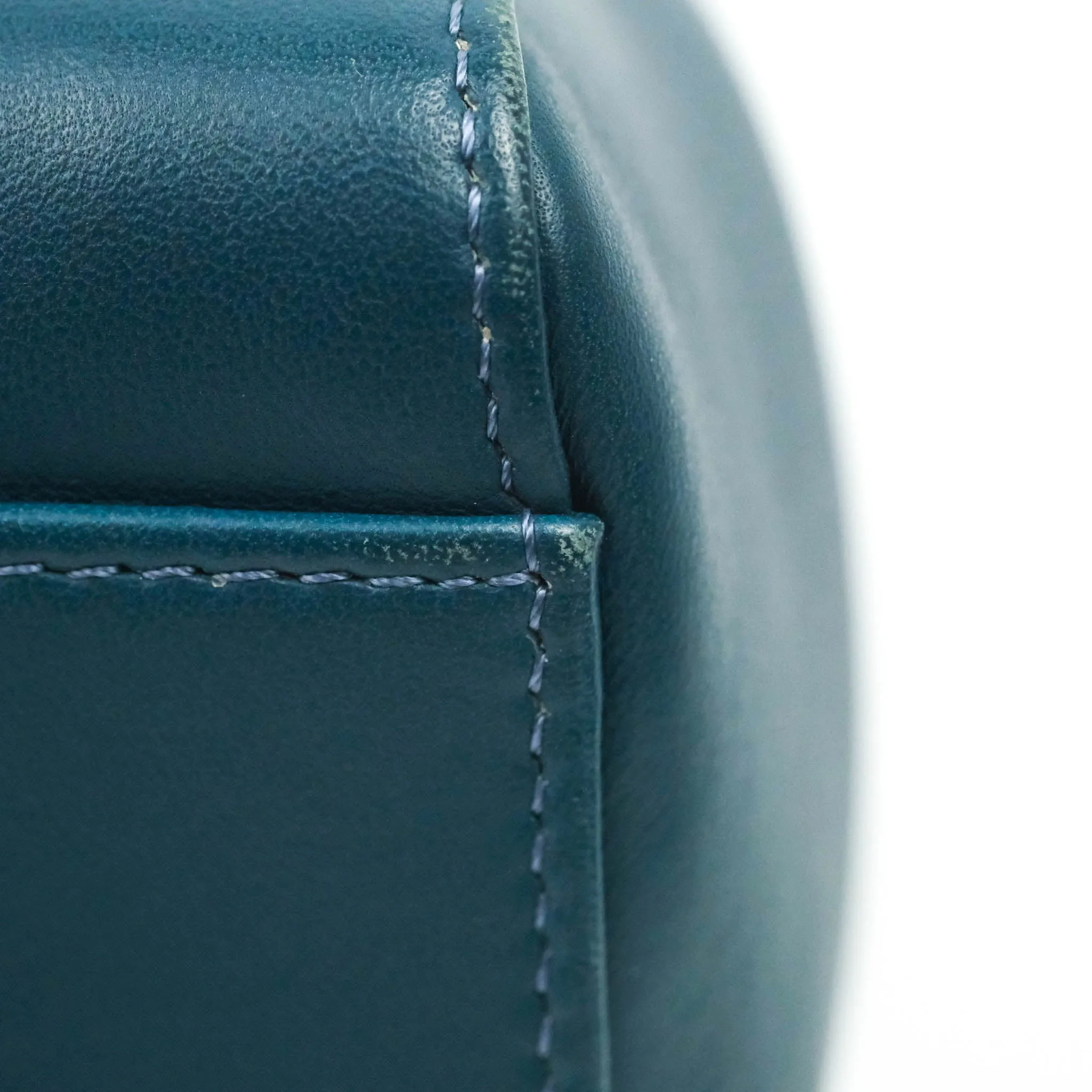 Fendi Nappa Mini Peekaboo Bag Peacock Blue