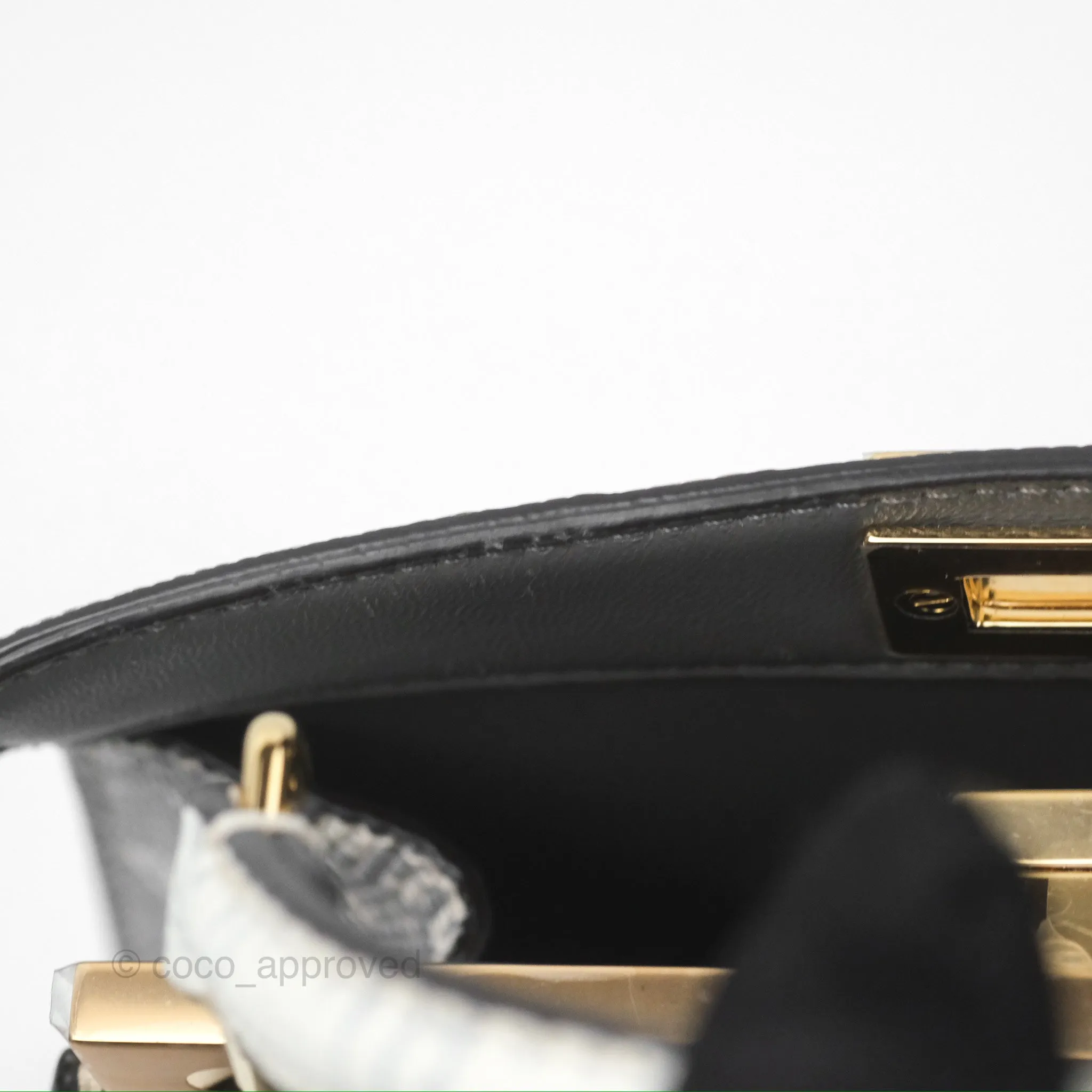 Fendi Peekaboo ISeeU Petite White lizard Leather Bag