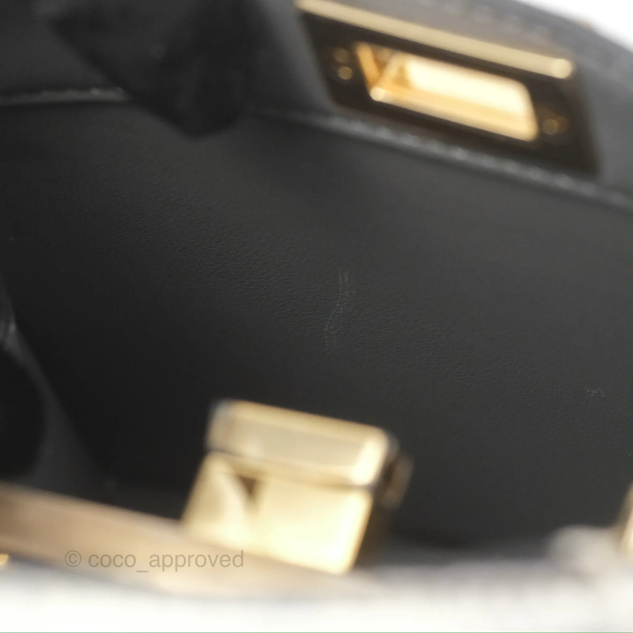 Fendi Peekaboo ISeeU Petite White lizard Leather Bag