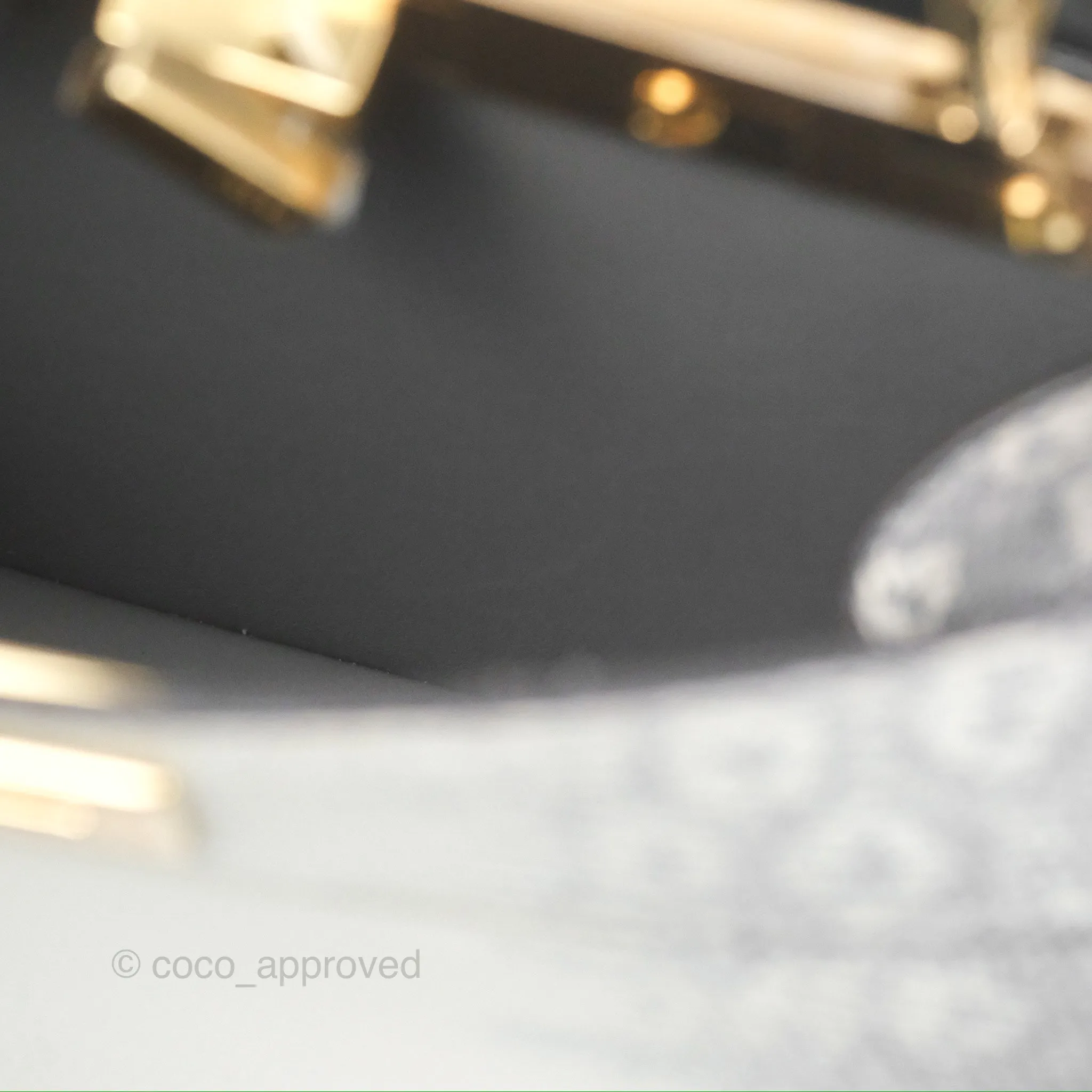Fendi Peekaboo ISeeU Petite White lizard Leather Bag