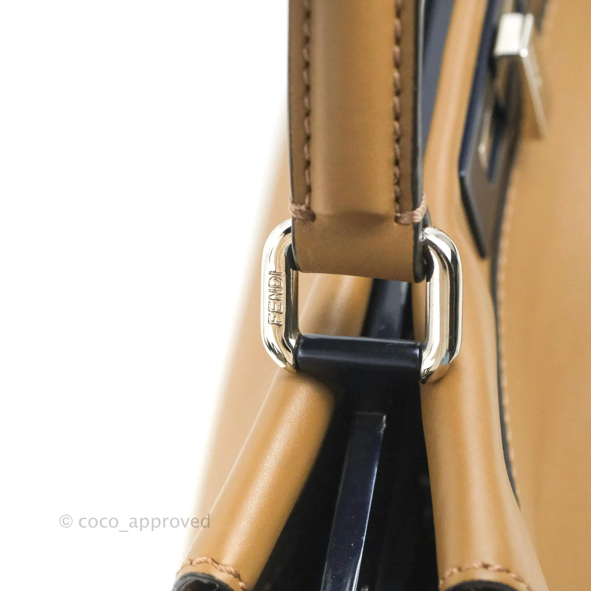 Fendi Peekaboo Medium Light Brown Silver Hardware
