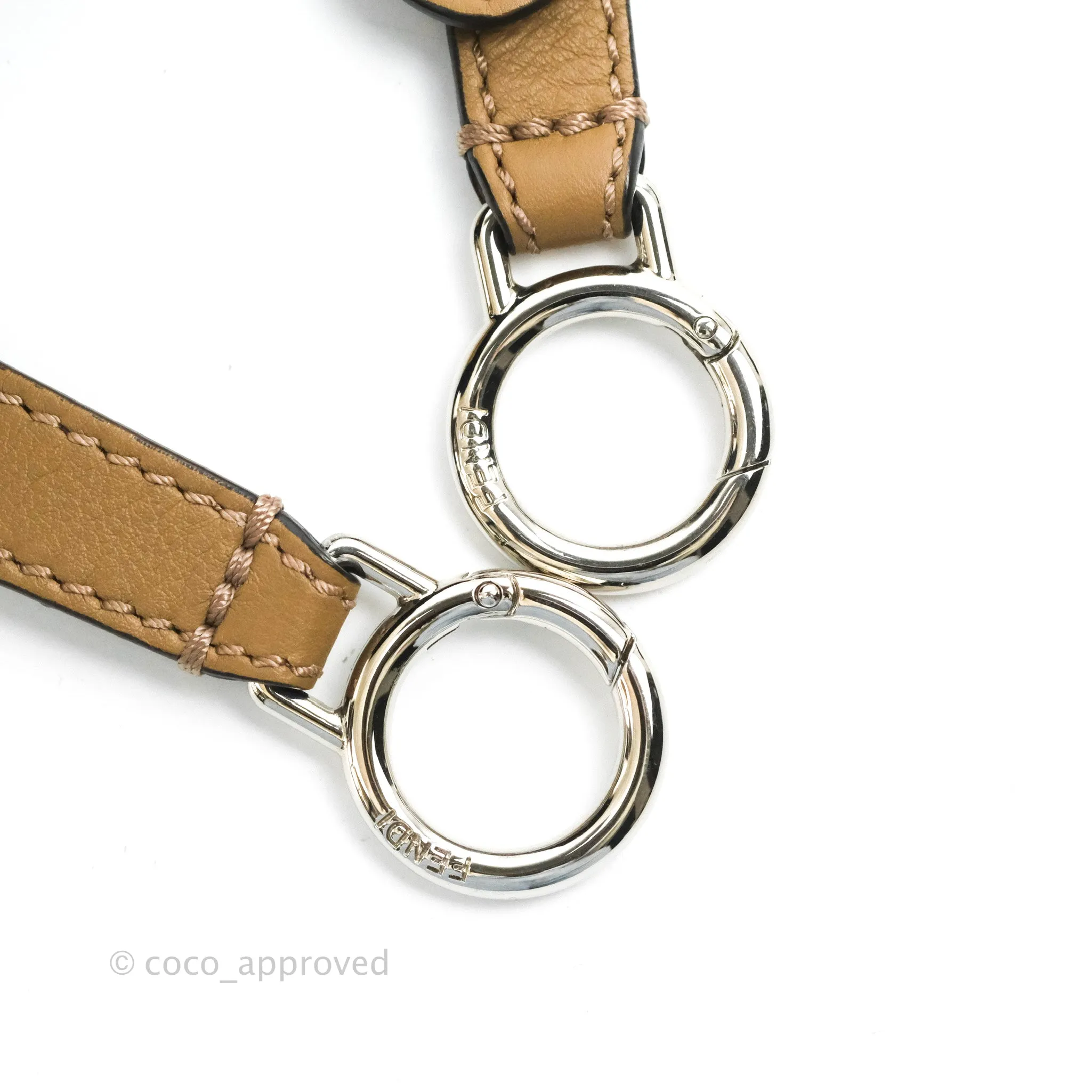 Fendi Peekaboo Medium Light Brown Silver Hardware