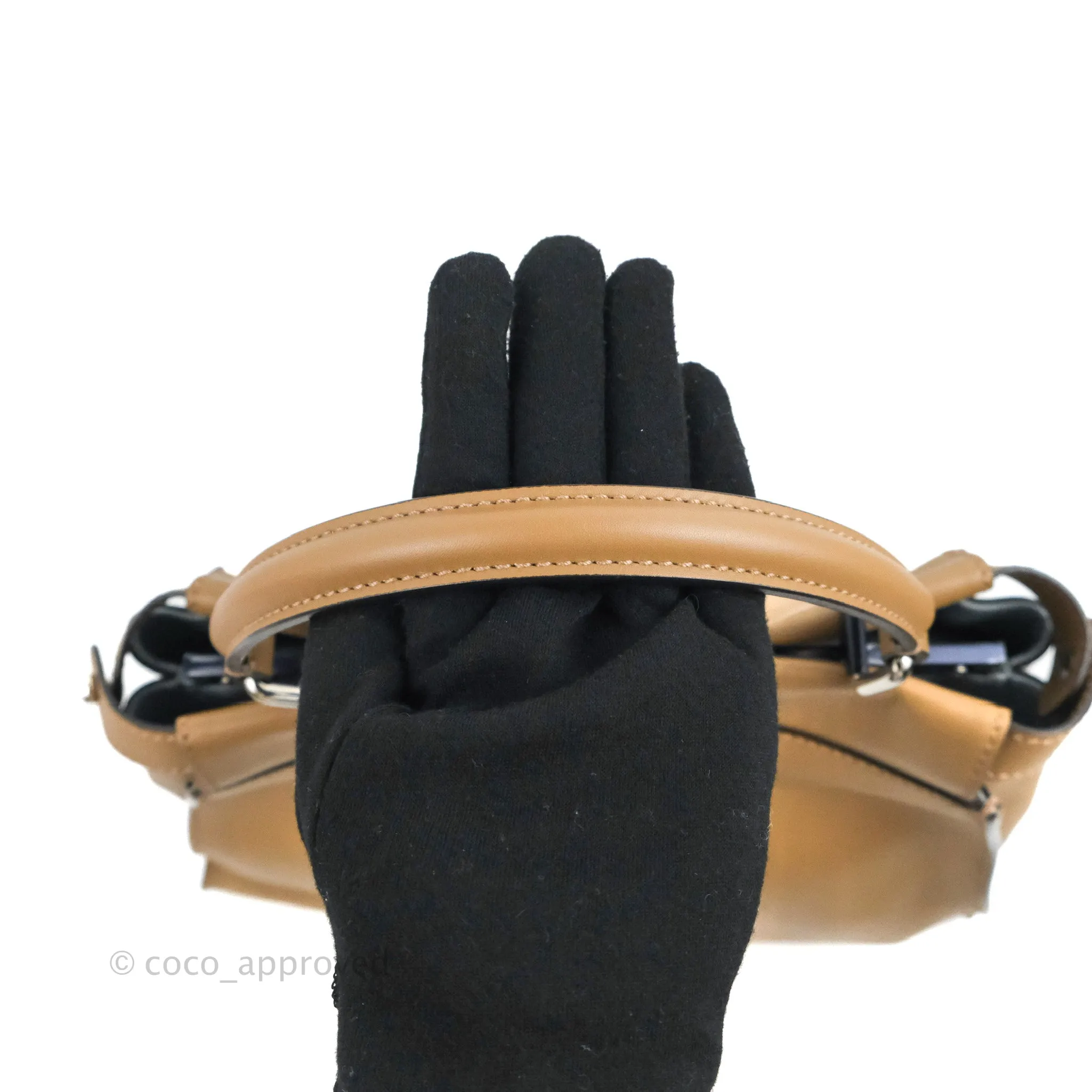 Fendi Peekaboo Medium Light Brown Silver Hardware