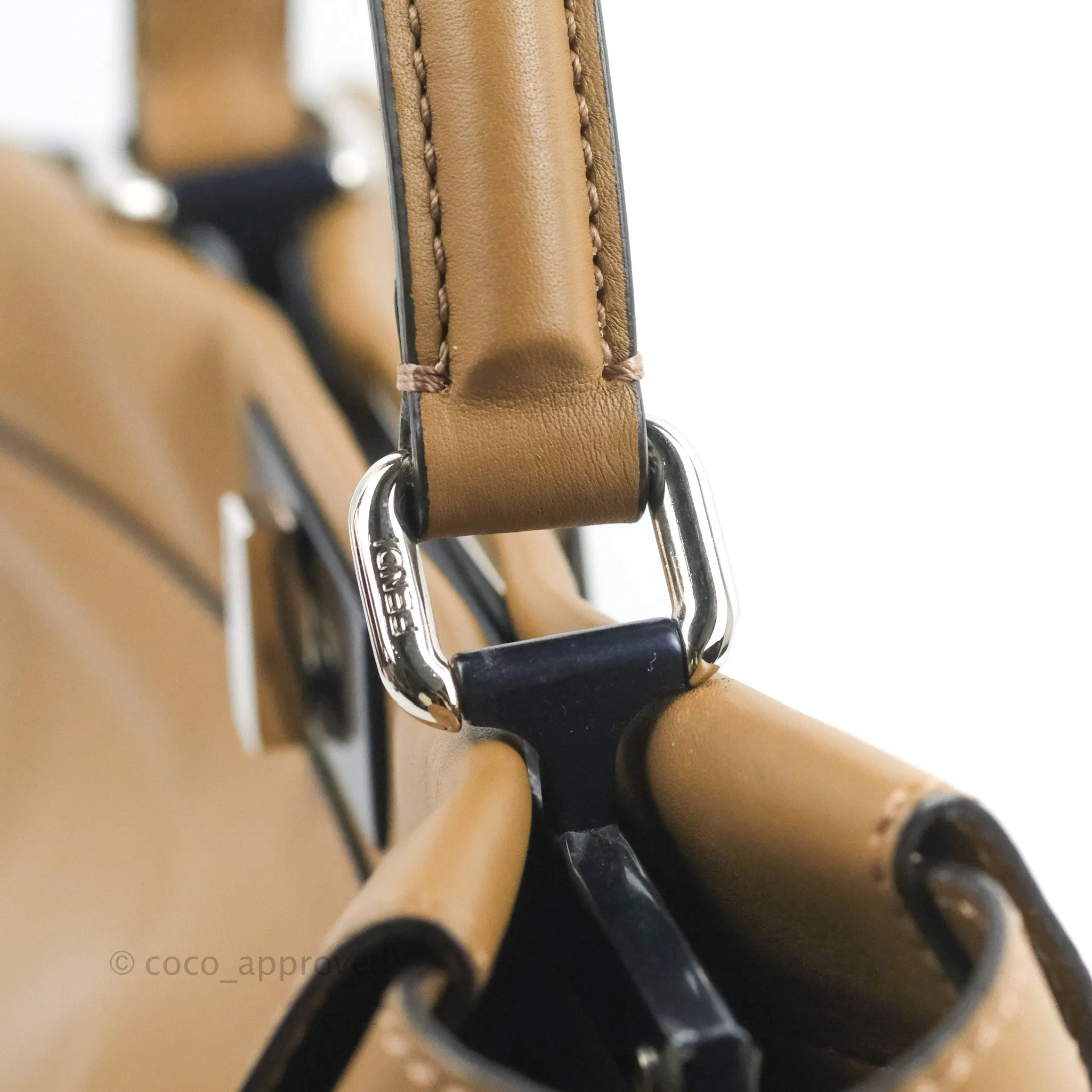 Fendi Peekaboo Medium Light Brown Silver Hardware