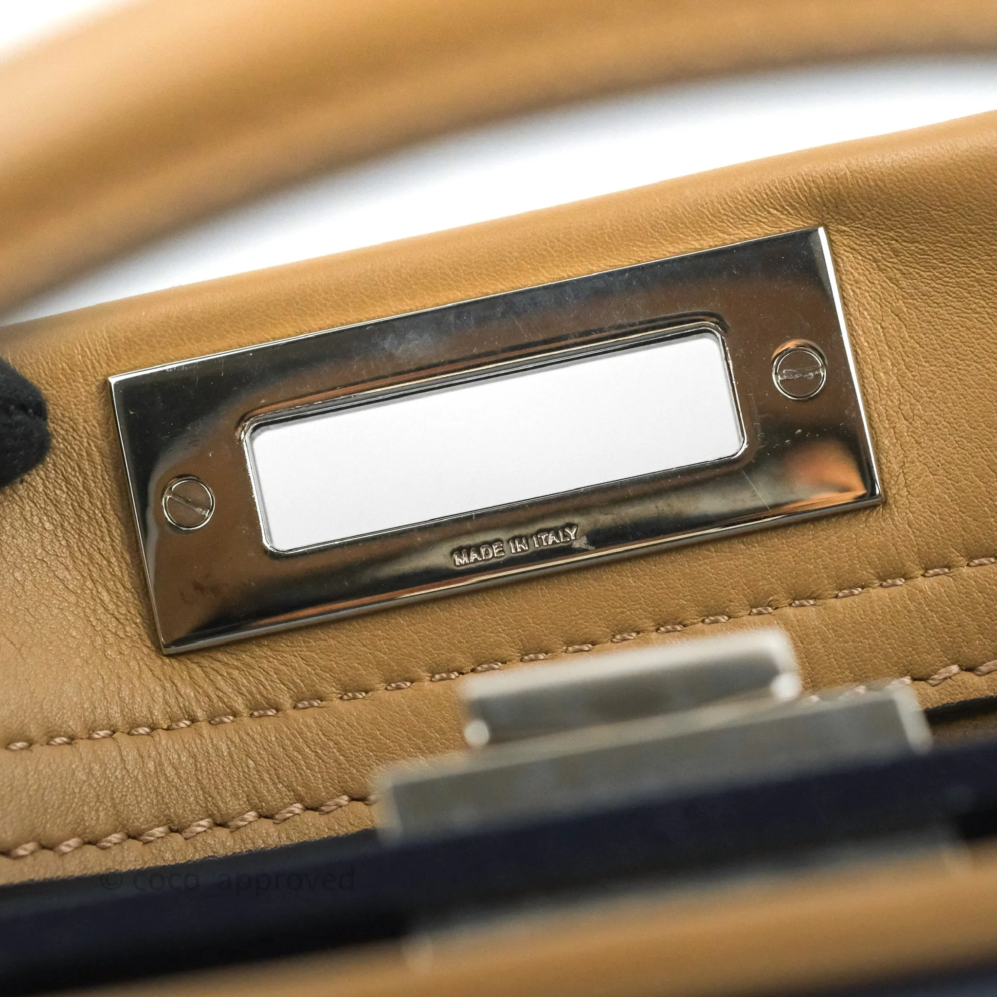 Fendi Peekaboo Medium Light Brown Silver Hardware