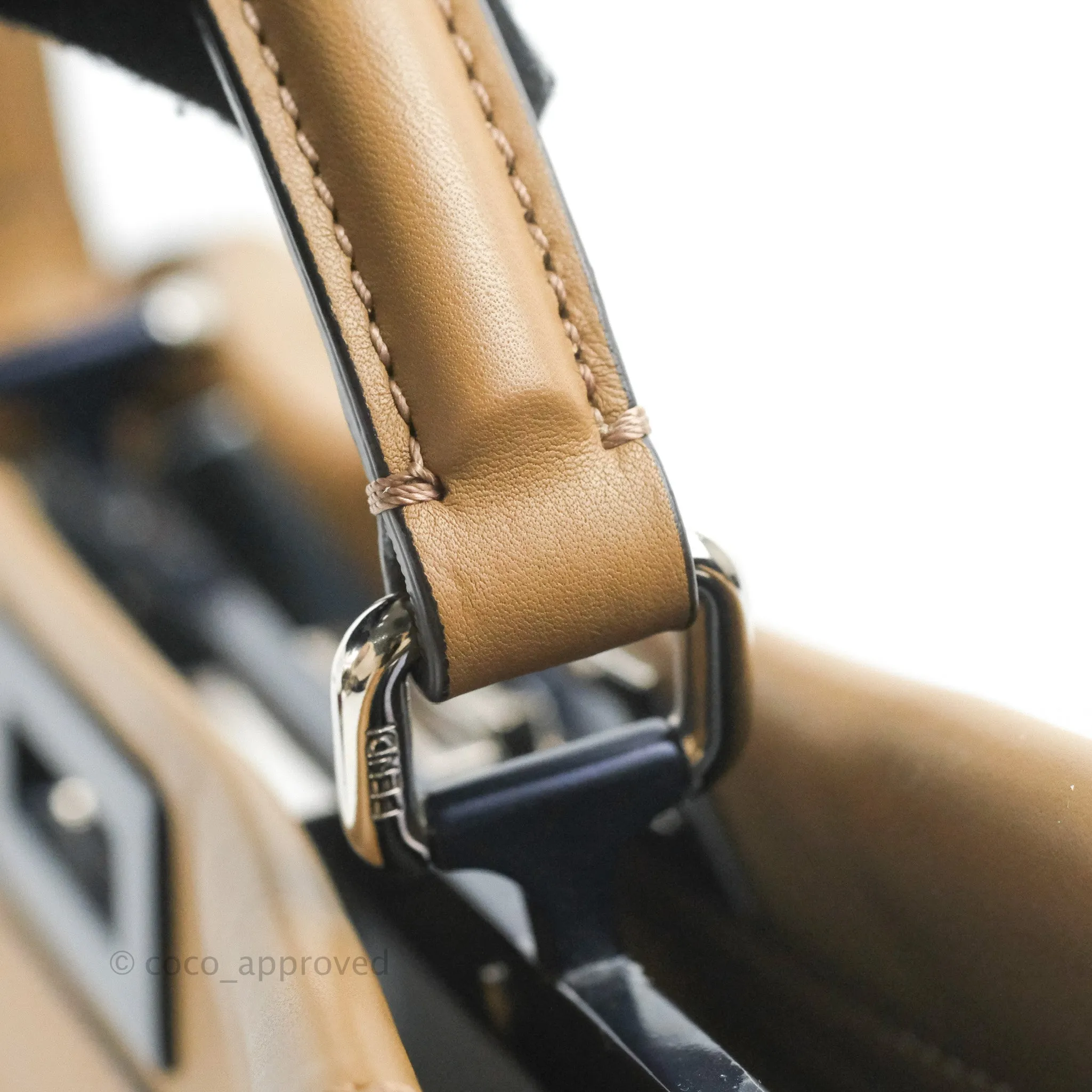 Fendi Peekaboo Medium Light Brown Silver Hardware