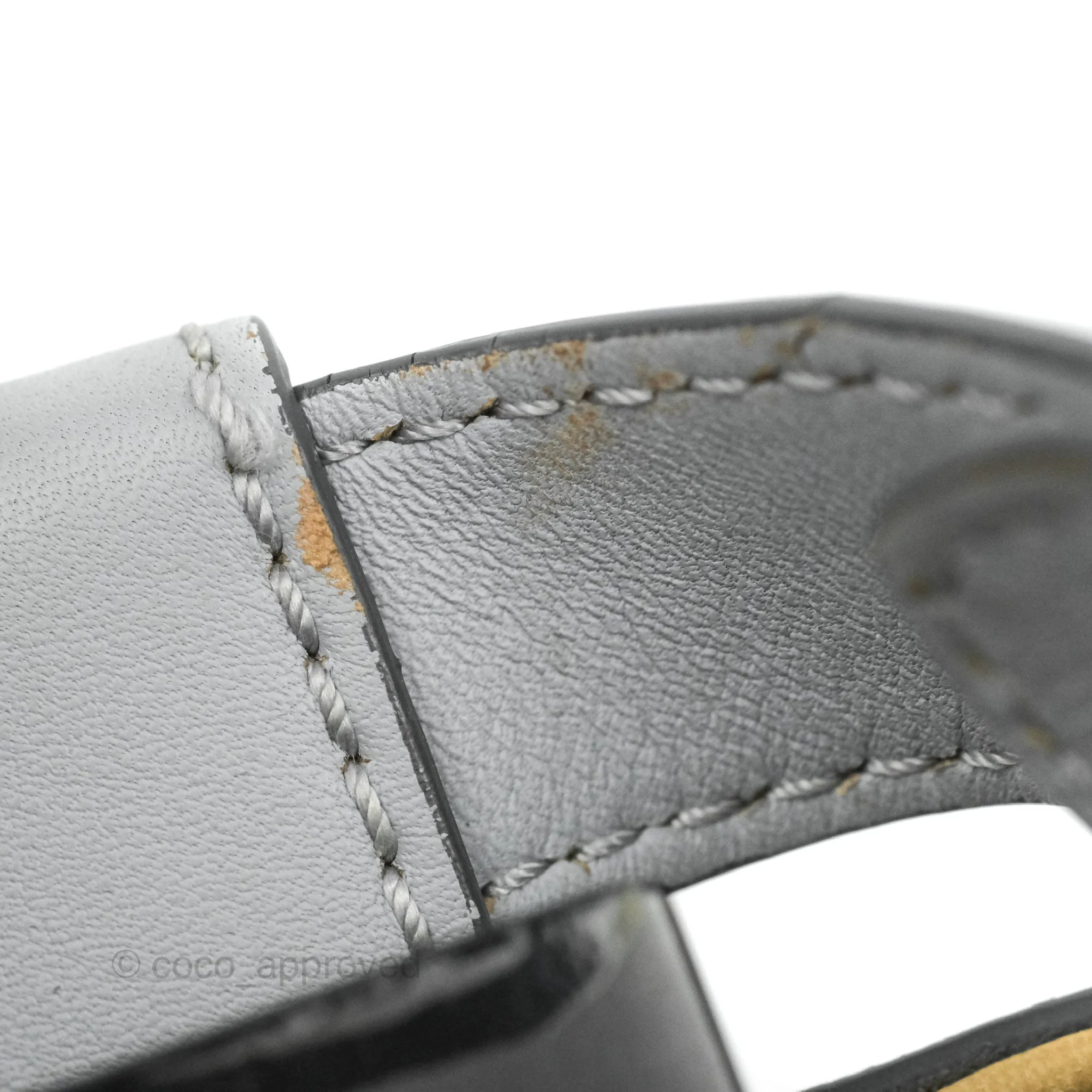 Fendi Peekaboo Medium Light Grey Blue Gold Hardware