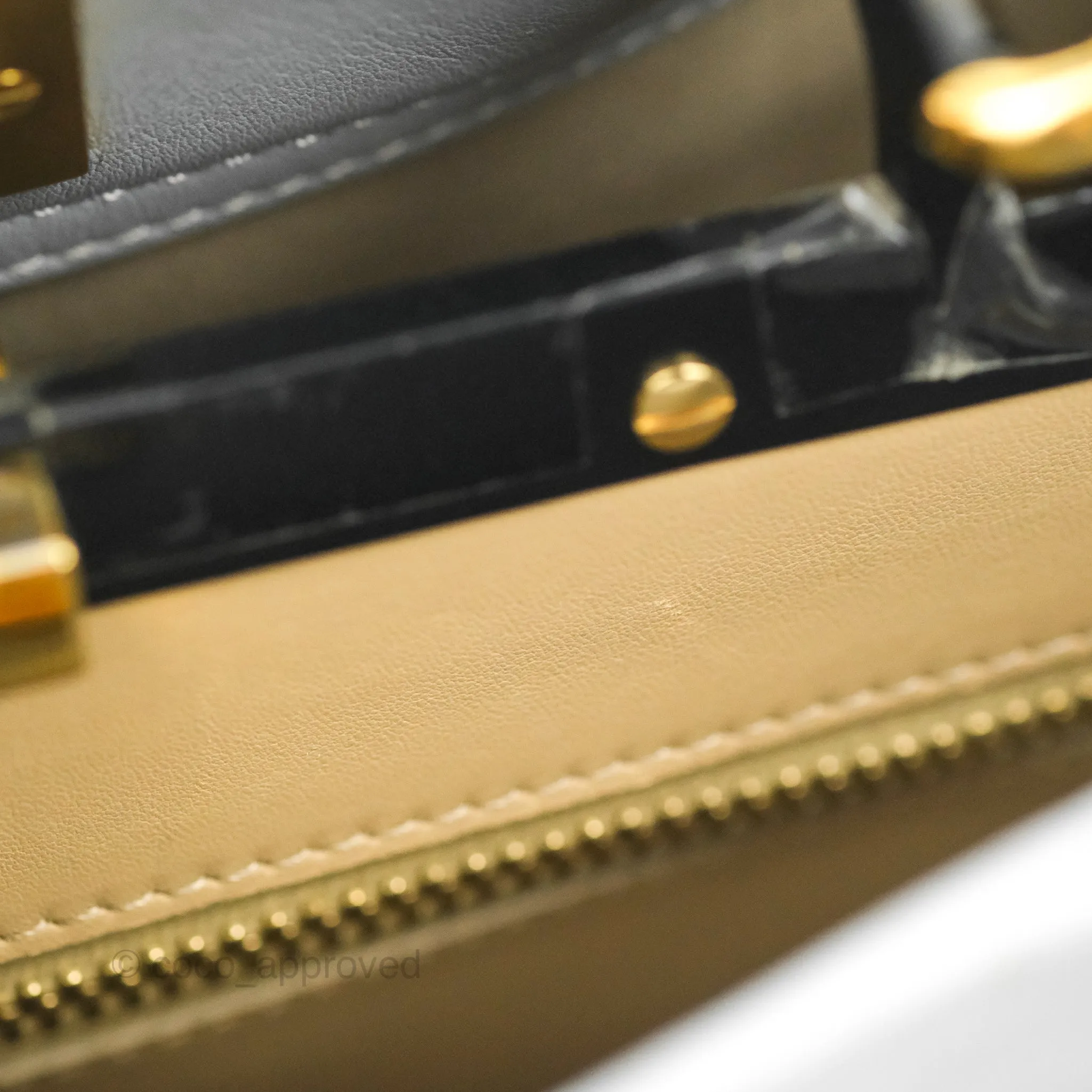 Fendi Peekaboo Medium Light Grey Blue Gold Hardware
