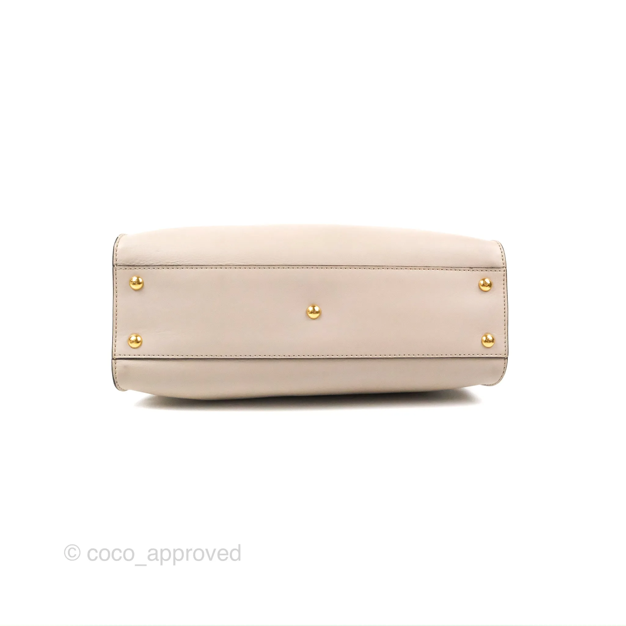 Fendi Peekaboo Medium Light Taupe Gold Hardware