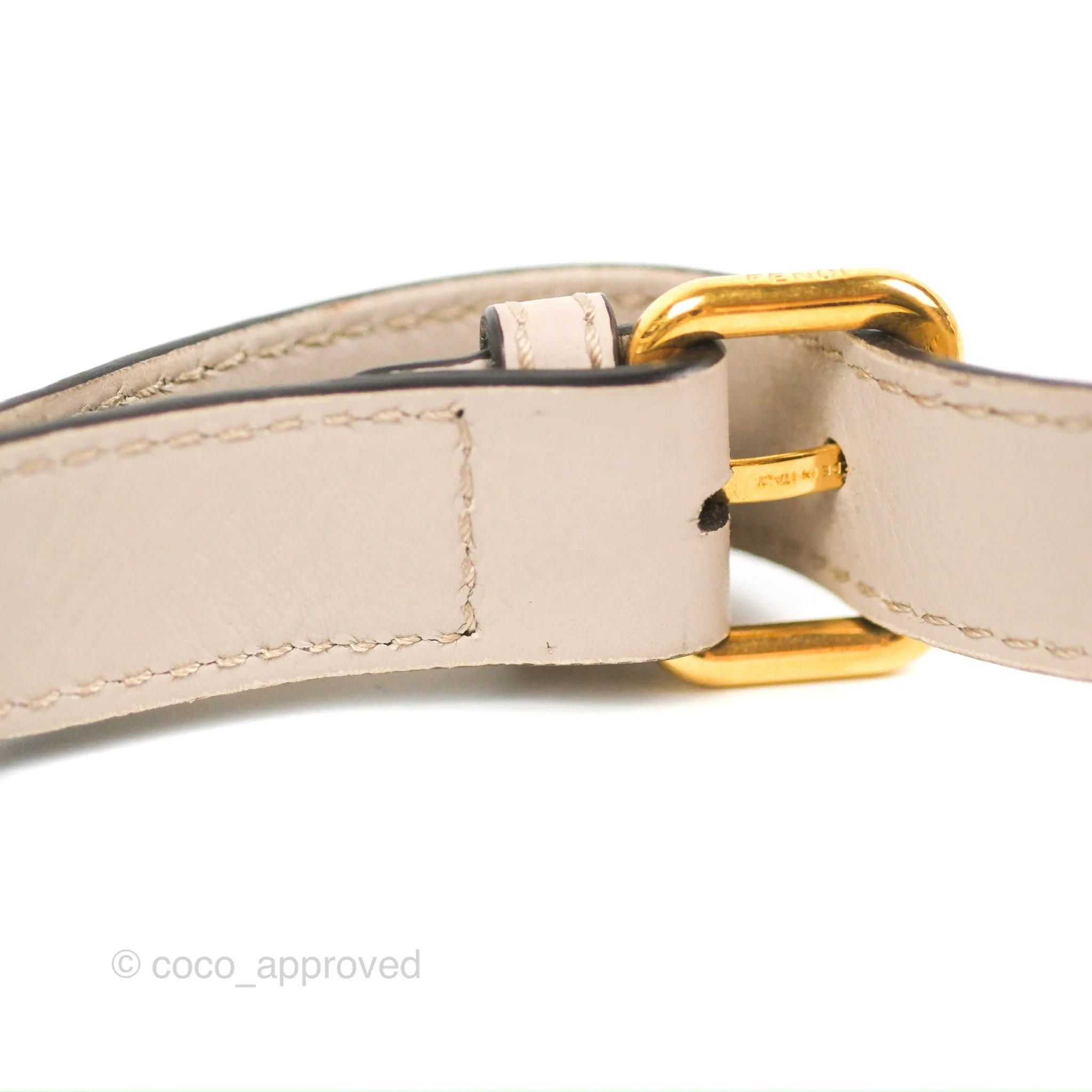 Fendi Peekaboo Medium Light Taupe Gold Hardware