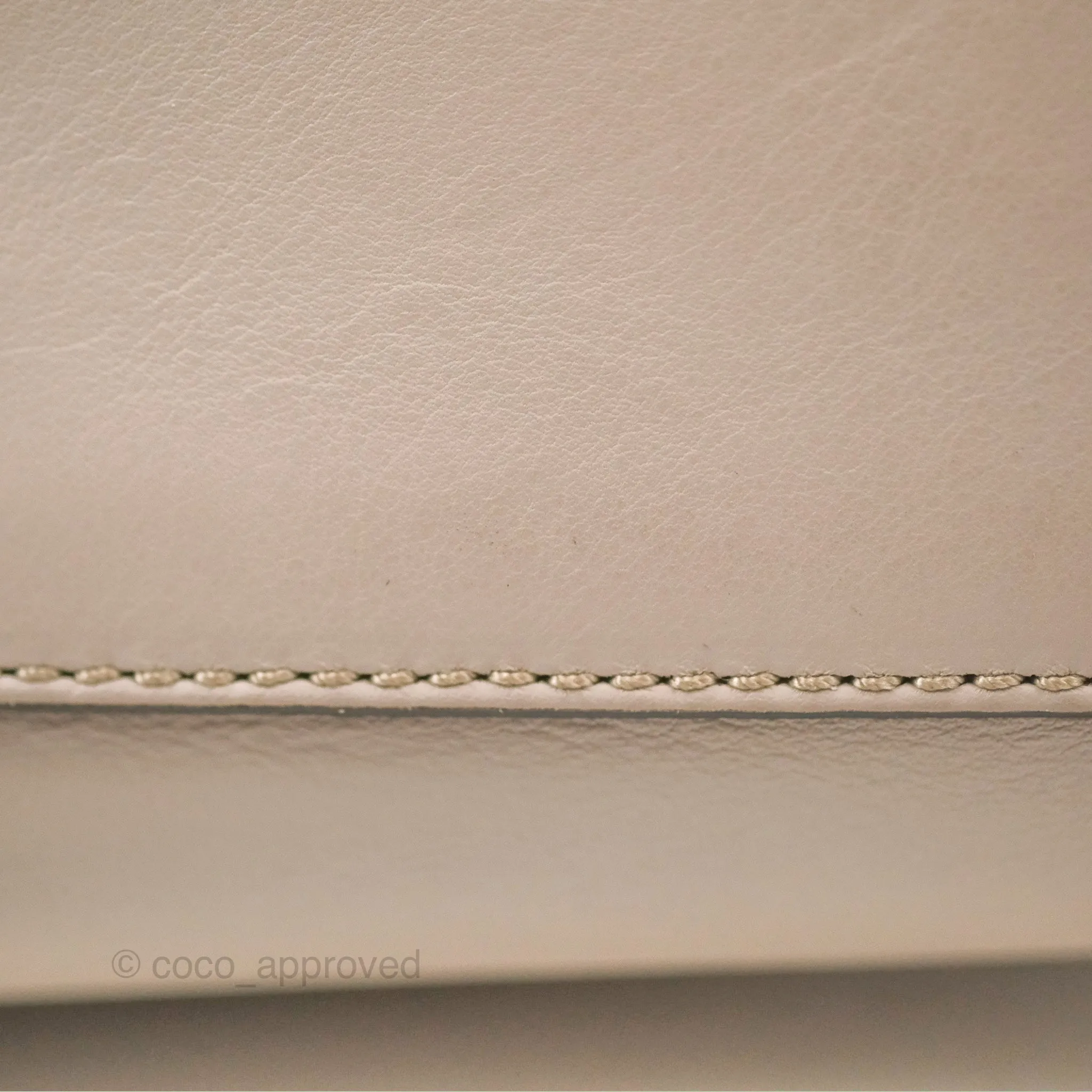 Fendi Peekaboo Medium Light Taupe Gold Hardware