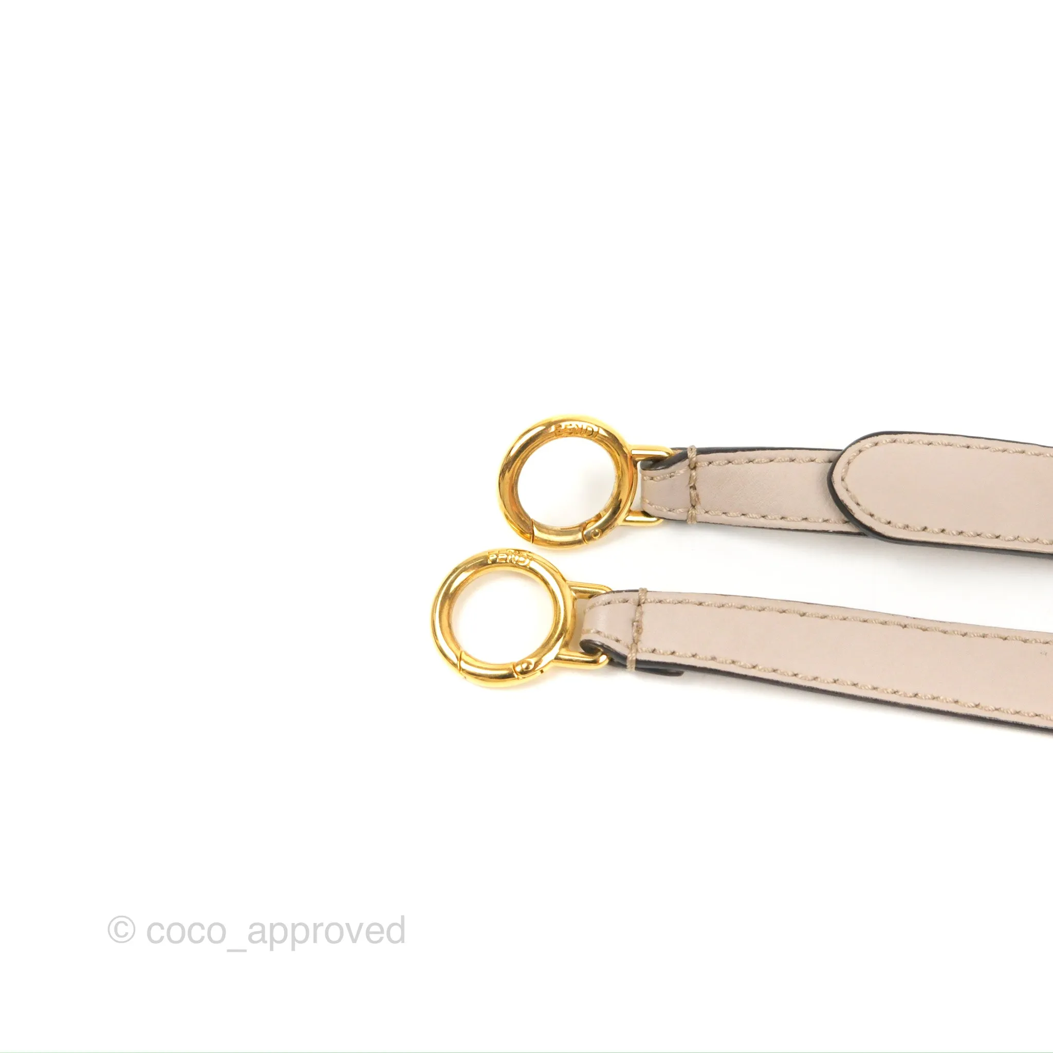 Fendi Peekaboo Medium Light Taupe Gold Hardware
