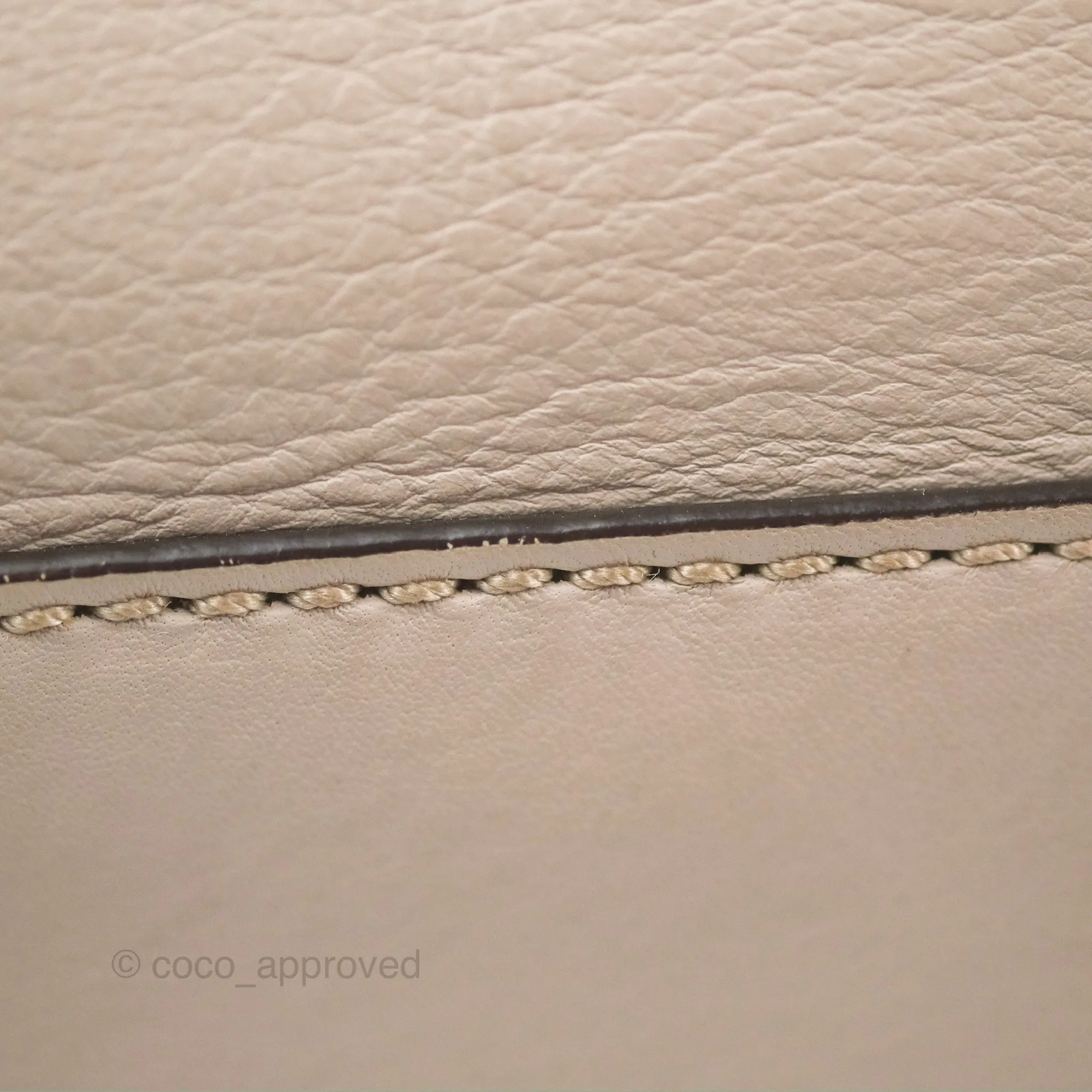 Fendi Peekaboo Medium Light Taupe Gold Hardware