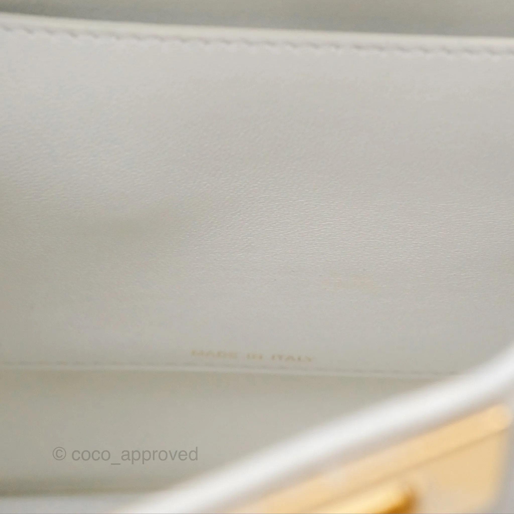 Fendi Peekaboo Medium Mink Fur White Gold Hardware