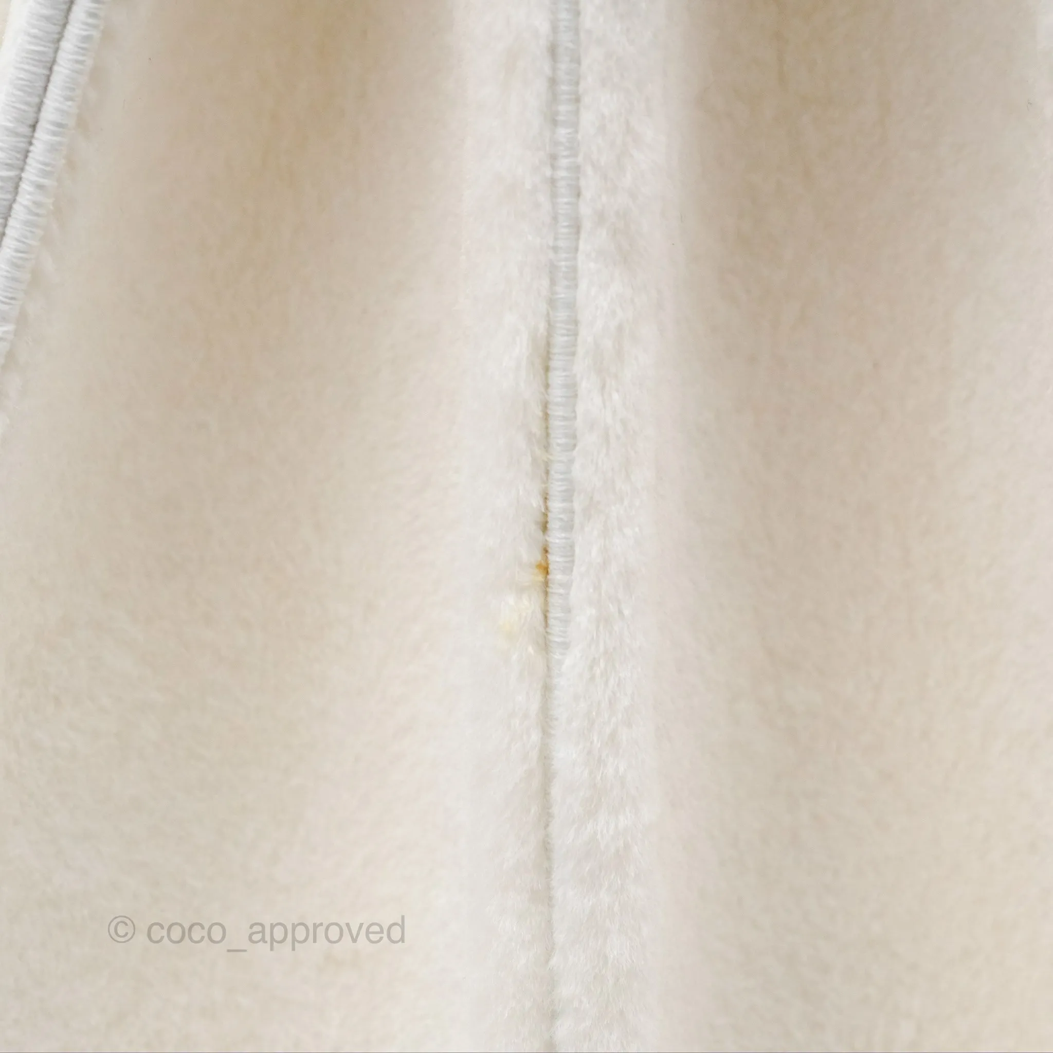 Fendi Peekaboo Medium Mink Fur White Gold Hardware