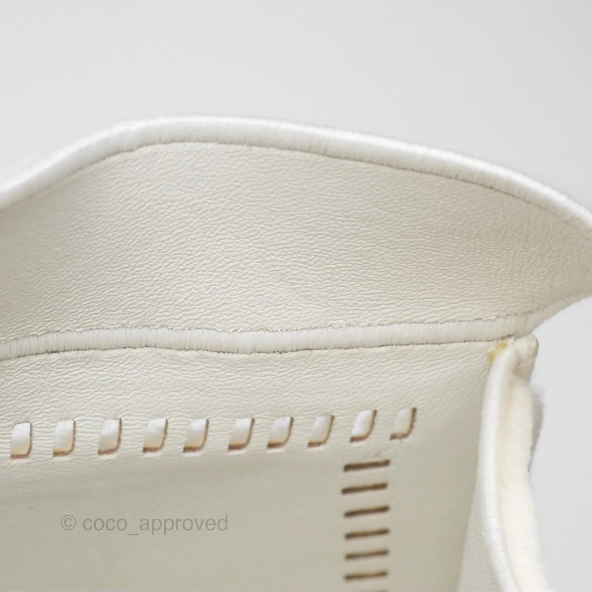 Fendi Peekaboo Medium Mink Fur White Gold Hardware
