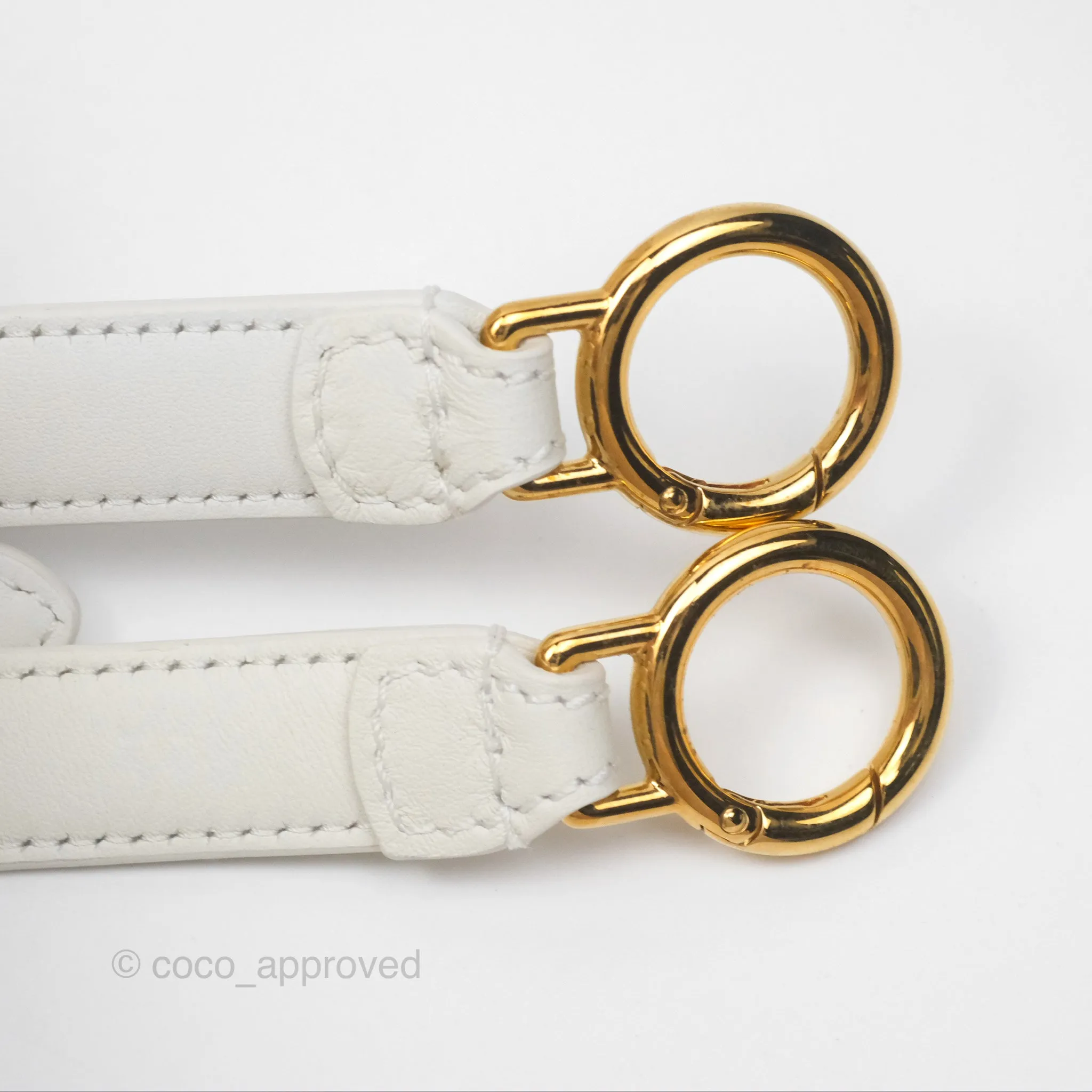 Fendi Peekaboo Medium Mink Fur White Gold Hardware
