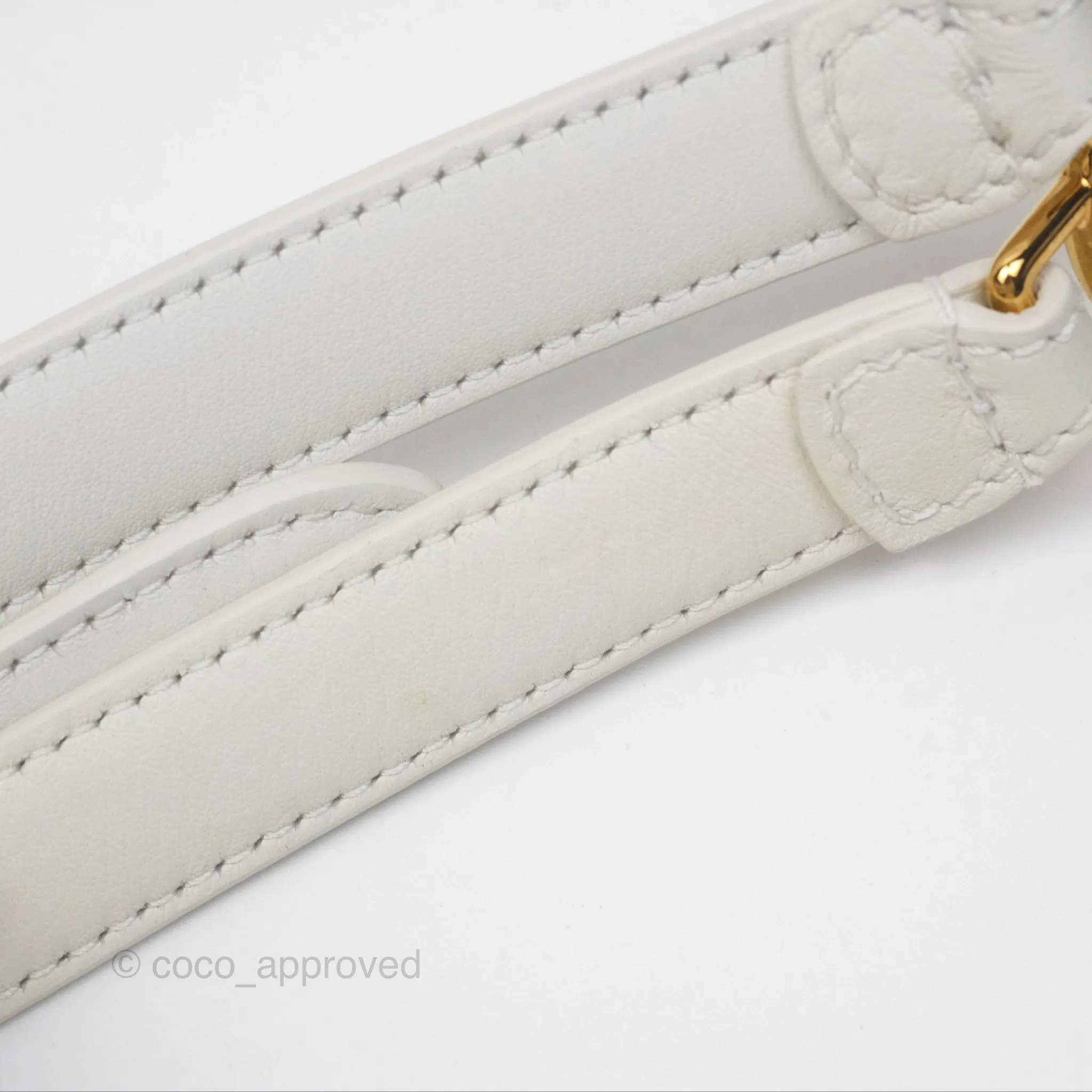 Fendi Peekaboo Medium Mink Fur White Gold Hardware