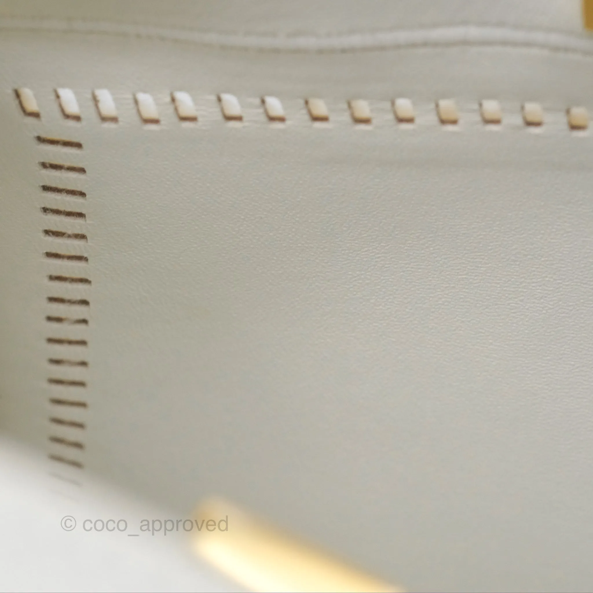 Fendi Peekaboo Medium Mink Fur White Gold Hardware