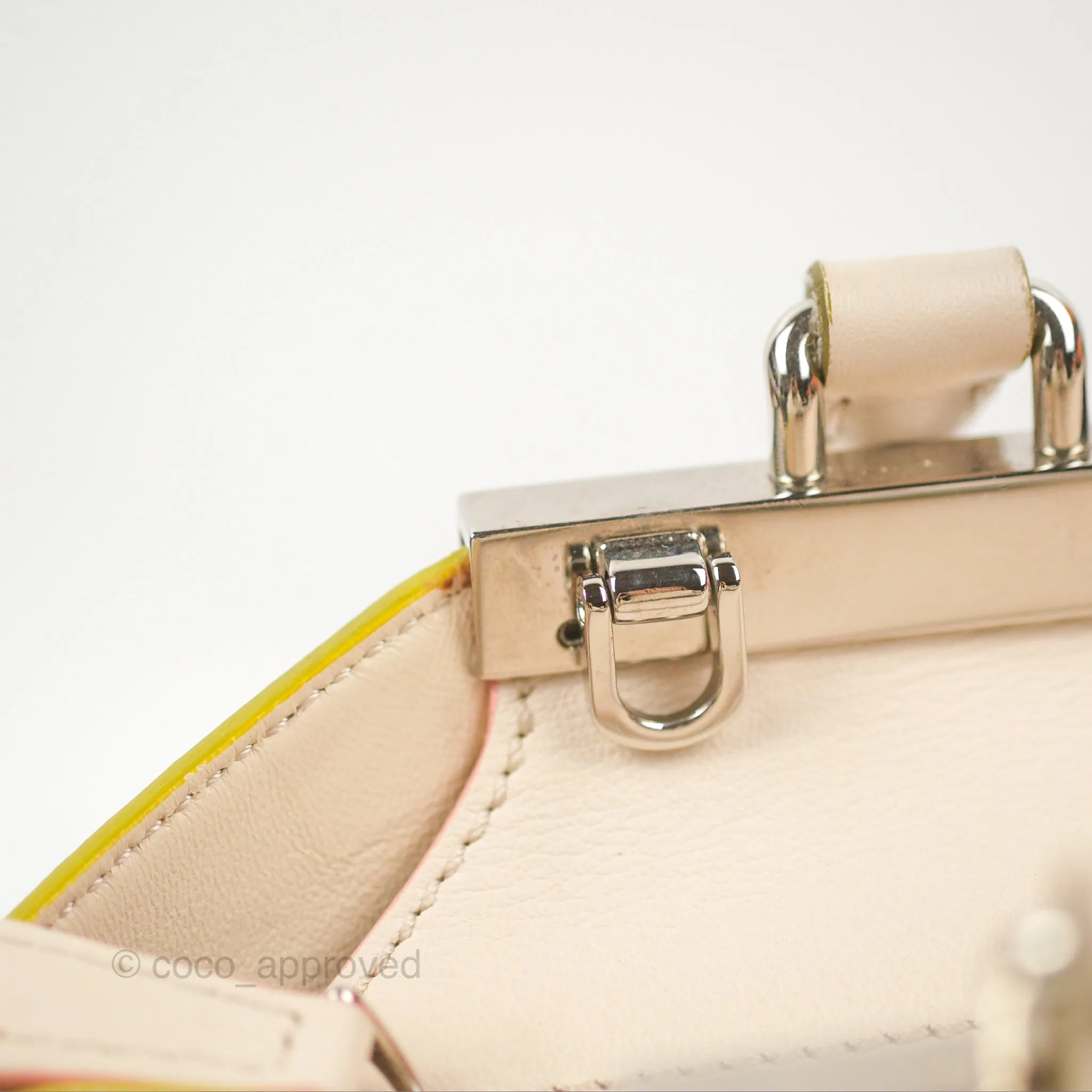Fendi Petite 3Jours Bag Light Grey Calfskin