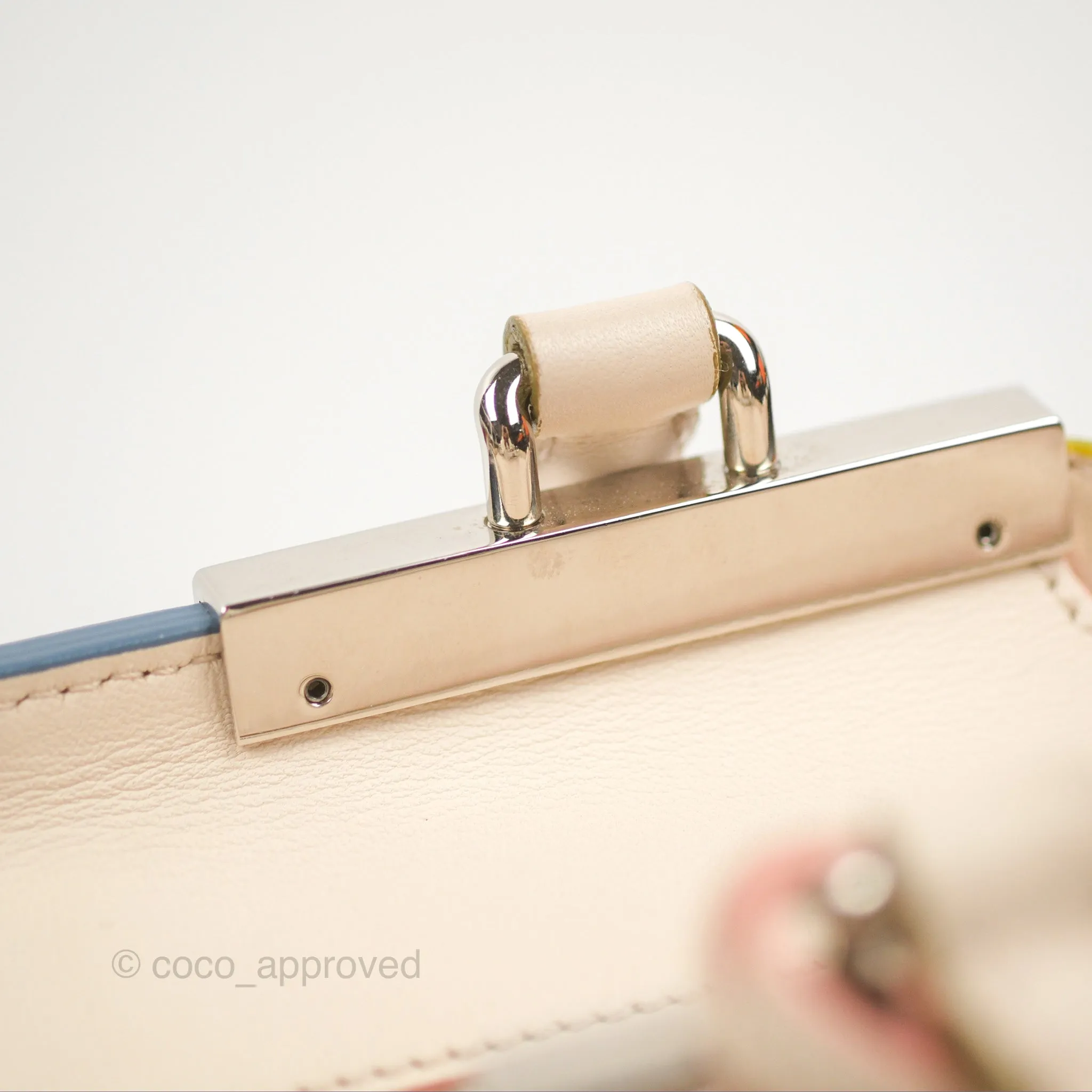 Fendi Petite 3Jours Bag Light Grey Calfskin