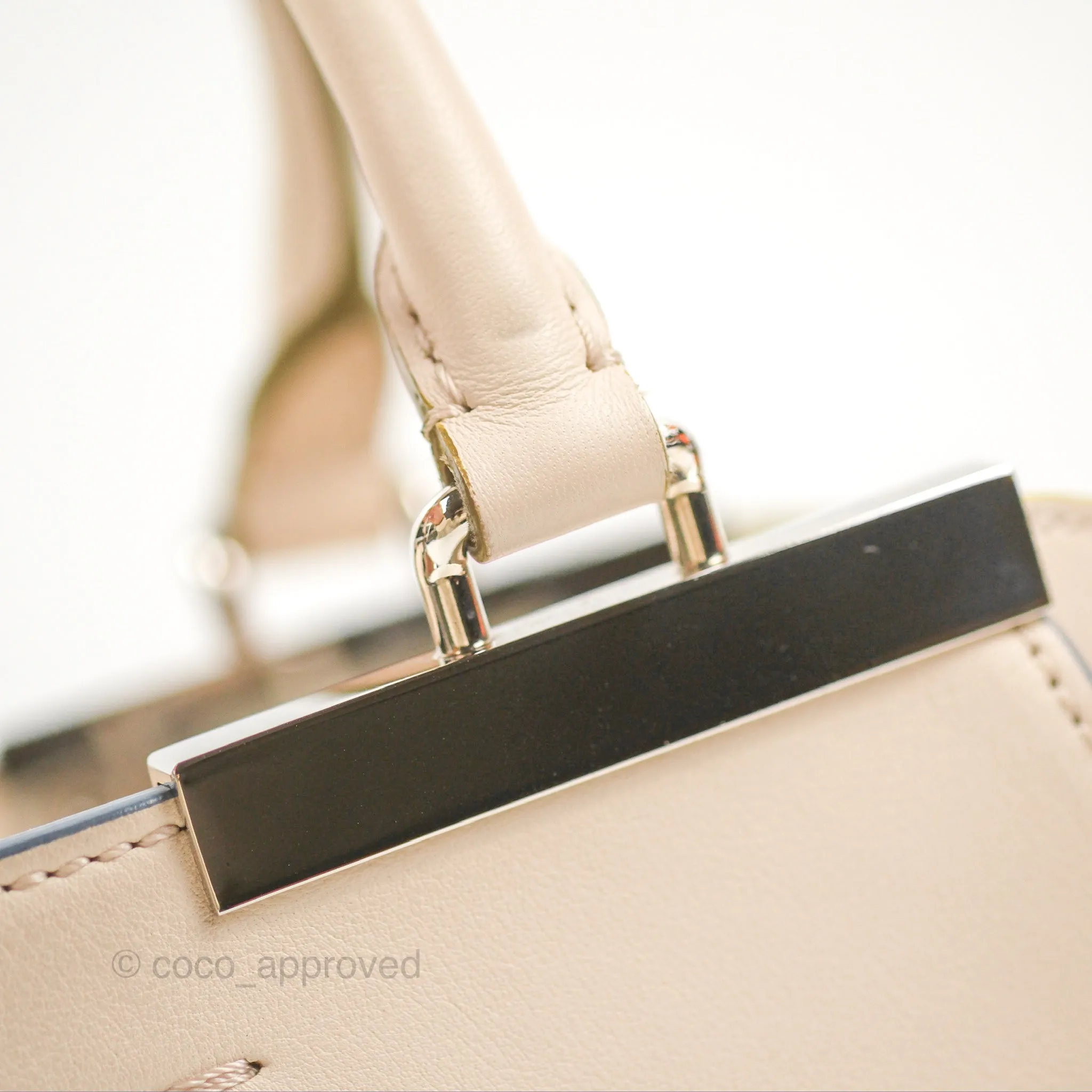 Fendi Petite 3Jours Bag Light Grey Calfskin