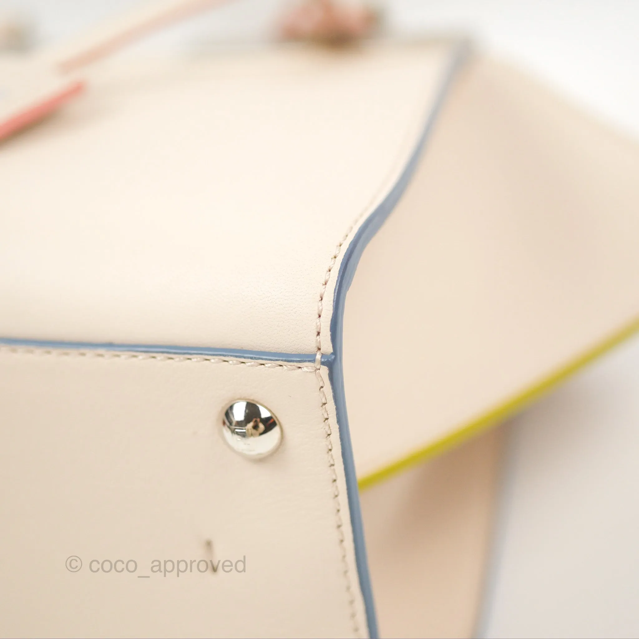Fendi Petite 3Jours Bag Light Grey Calfskin