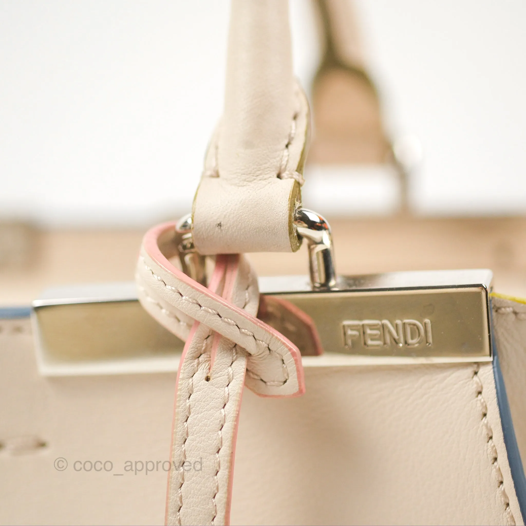 Fendi Petite 3Jours Bag Light Grey Calfskin